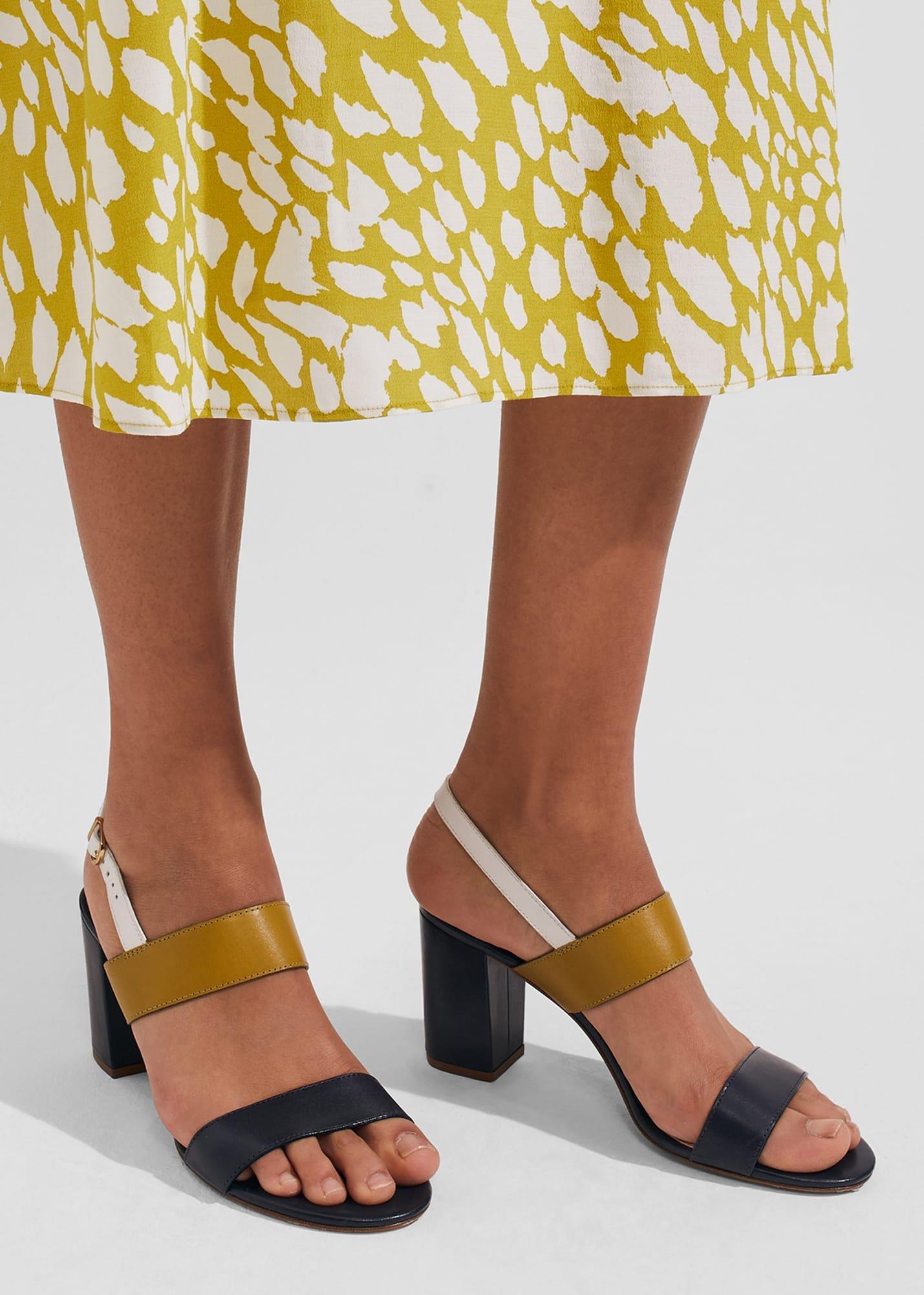 Blake Heeled Sandal, Navy, hi-res