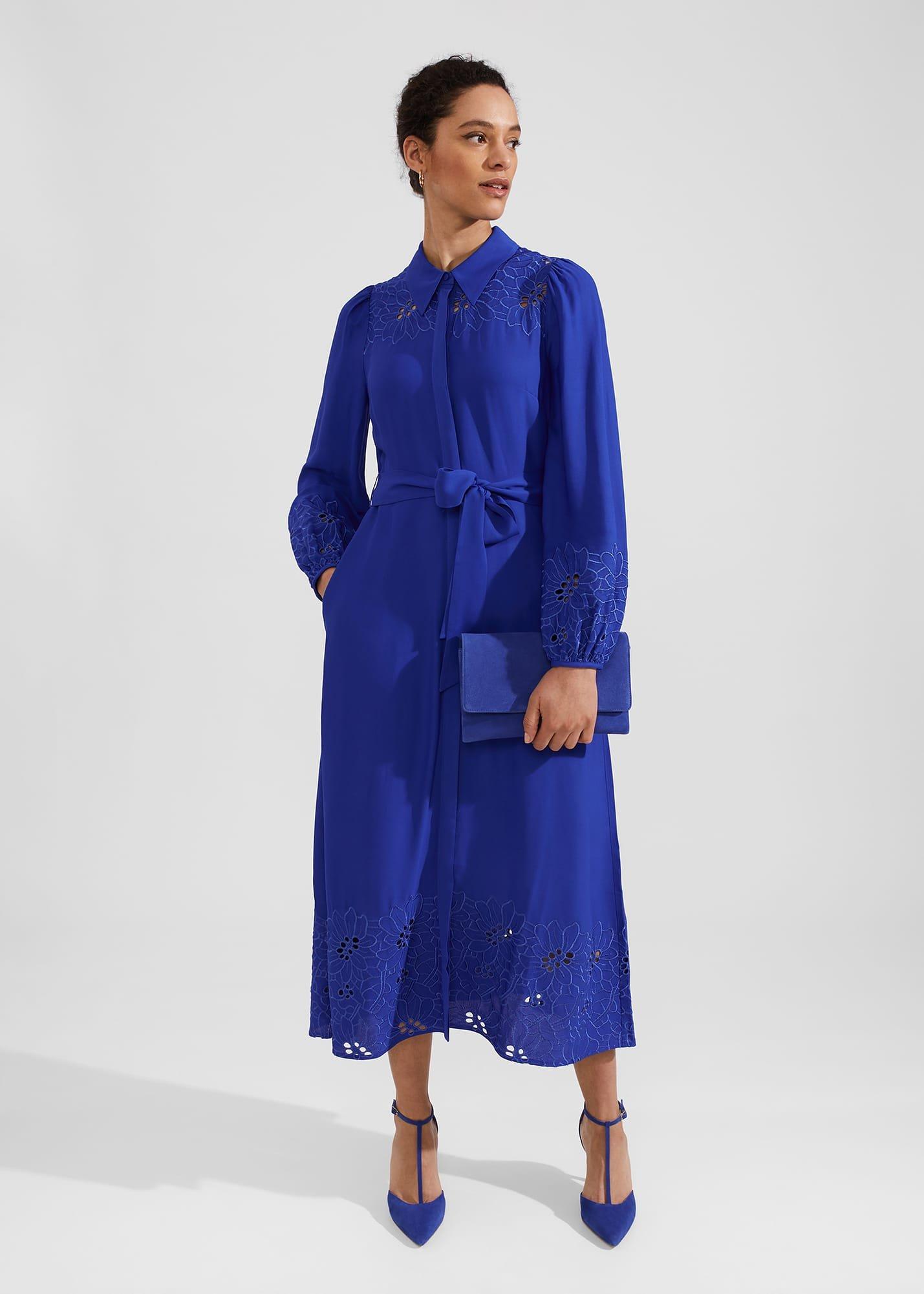 Chelsea Suede Clutch Bag, Lapis Blue, hi-res