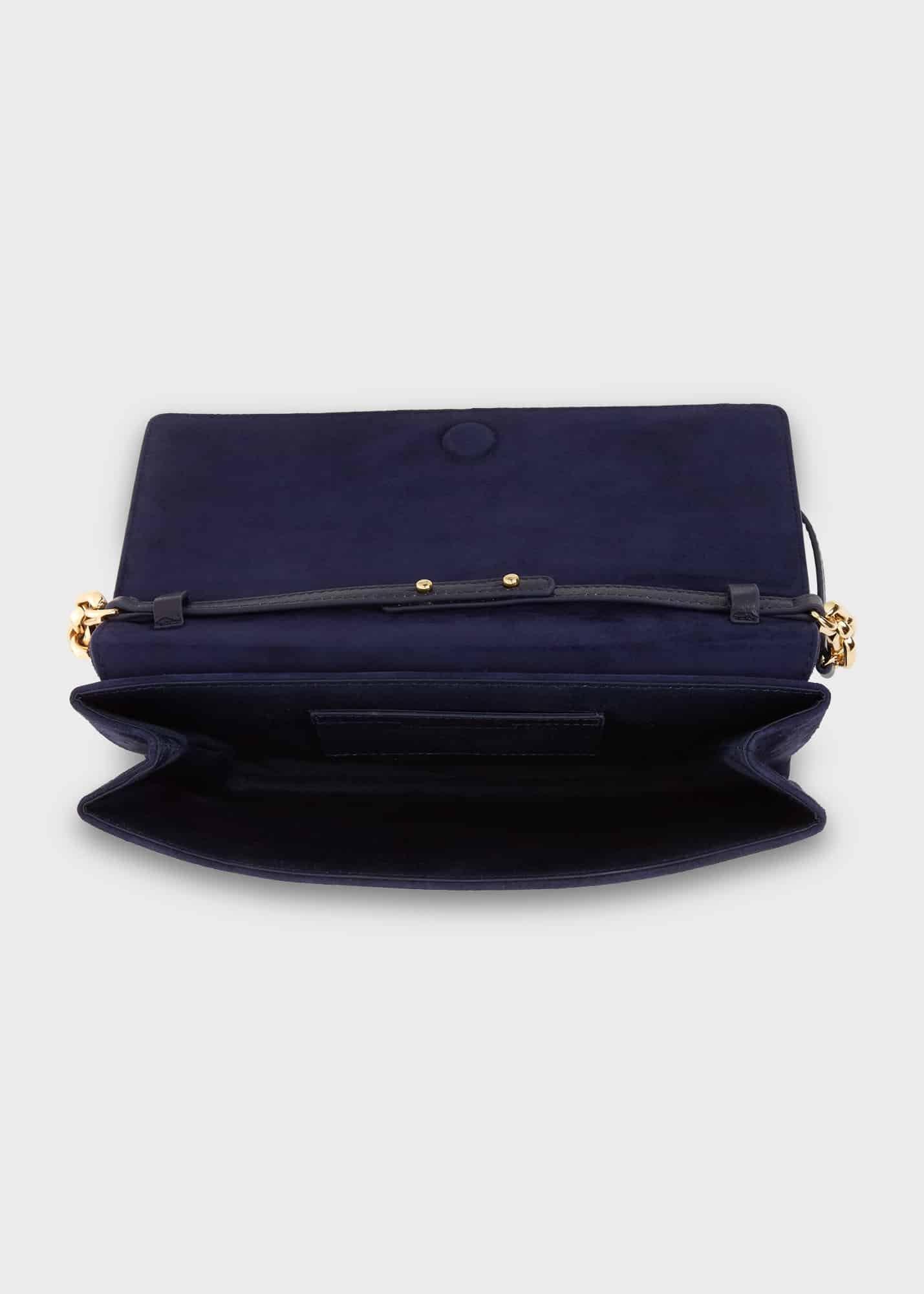 Chelsea Suede Clutch Bag, Midnight, hi-res