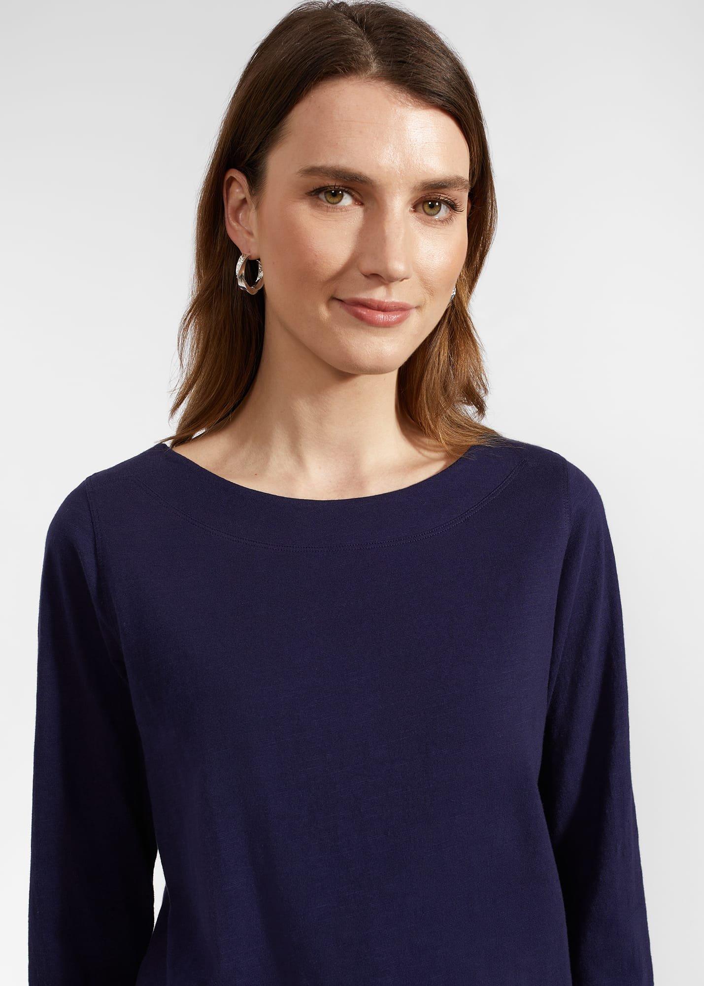 Avia Cotton Slub T-Shirt, Midnight Navy, hi-res