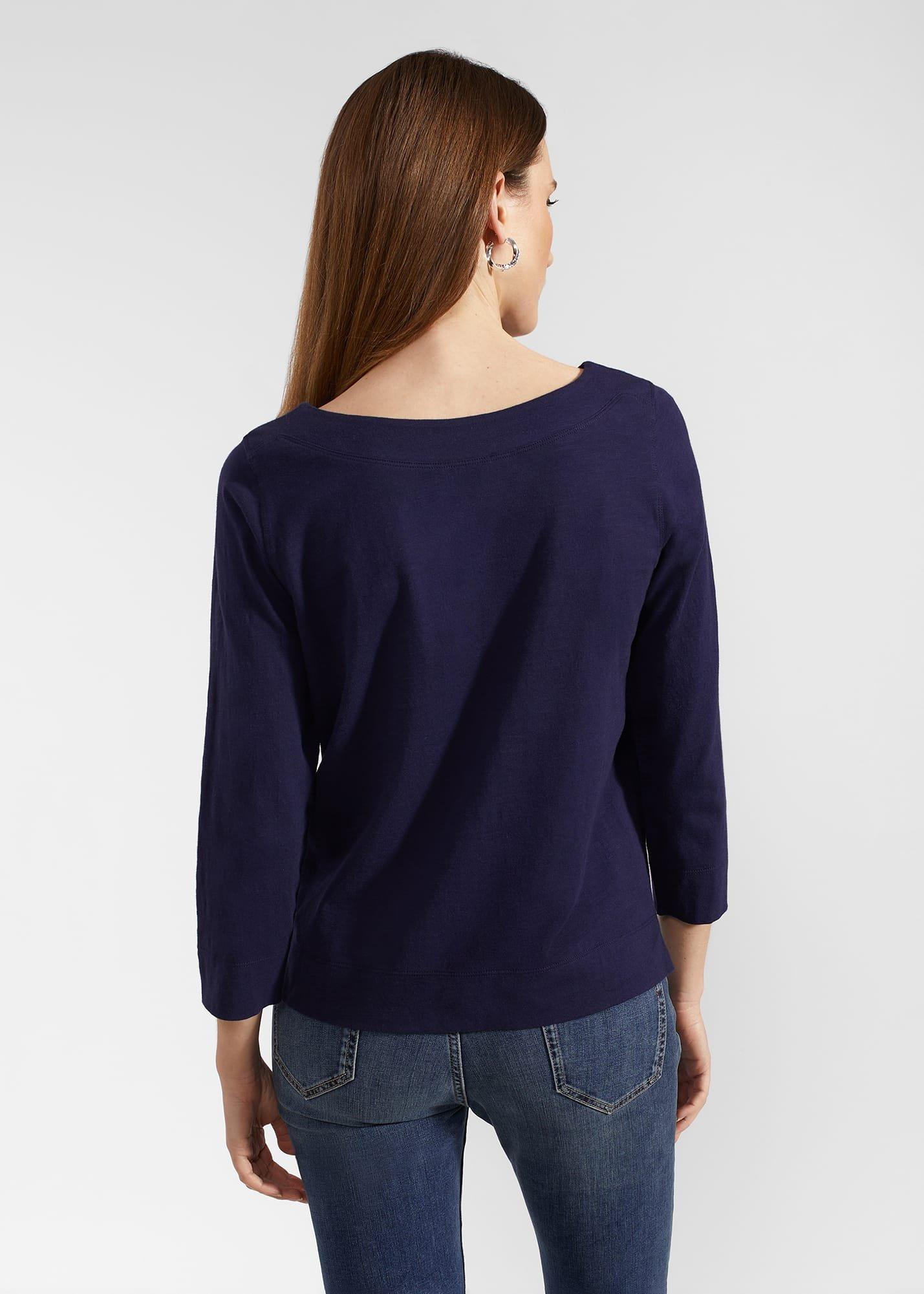 Avia Cotton Slub T-Shirt, Midnight Navy, hi-res