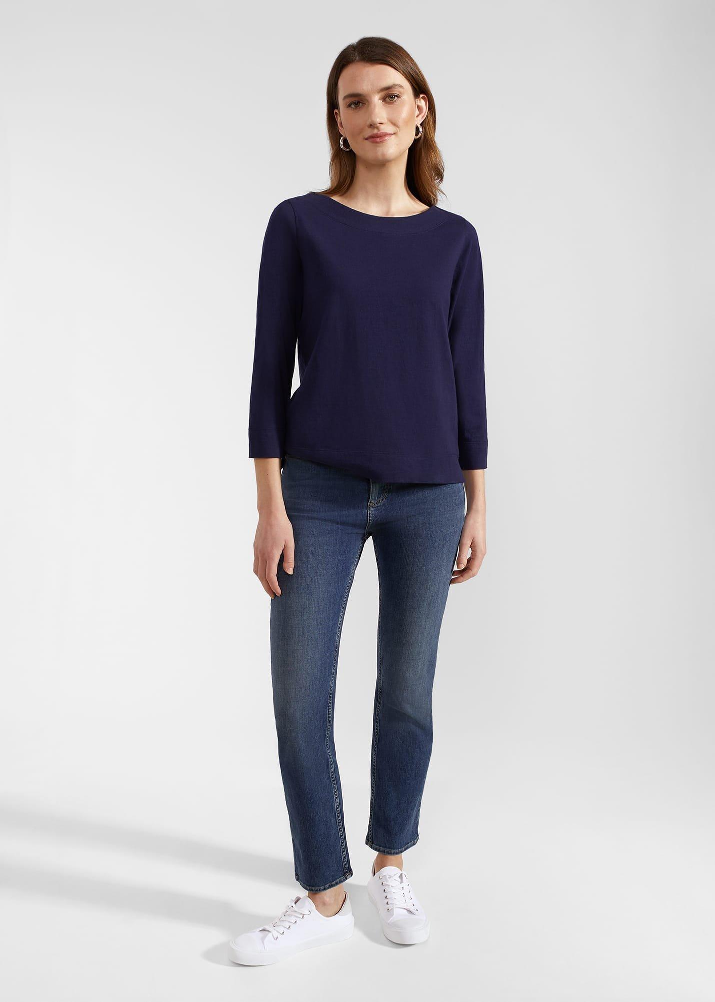 Avia Cotton Slub T-Shirt, Midnight Navy, hi-res