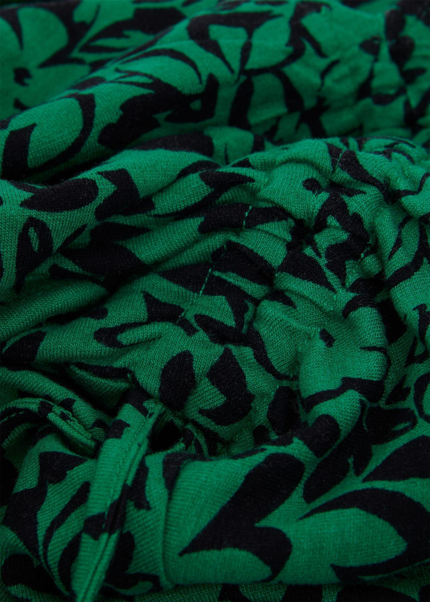 Simmy Printed Top, Green Black, hi-res