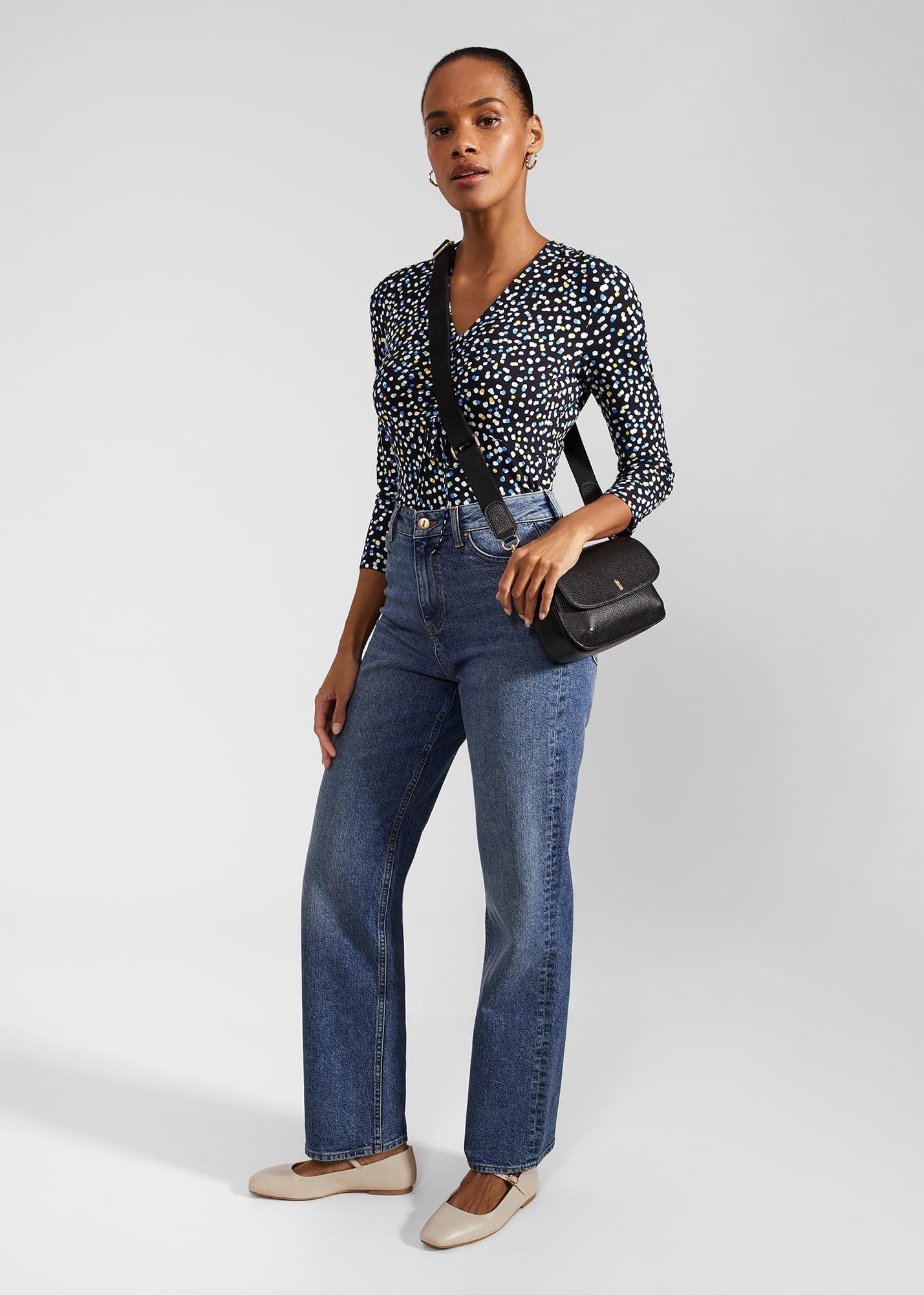 Simmy Printed Top, Navy Multi, hi-res