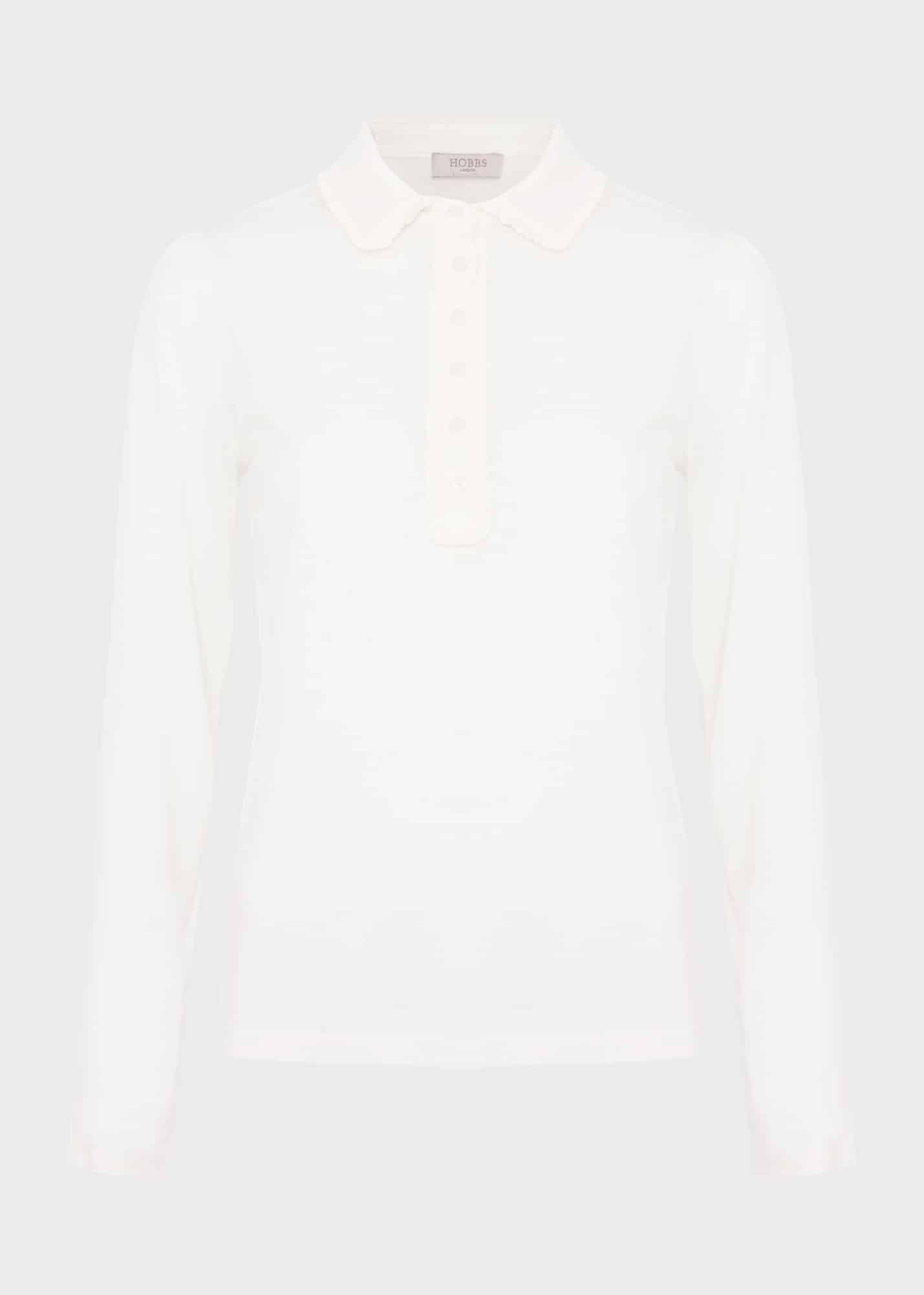 Philippa Cotton Blend Collared Top