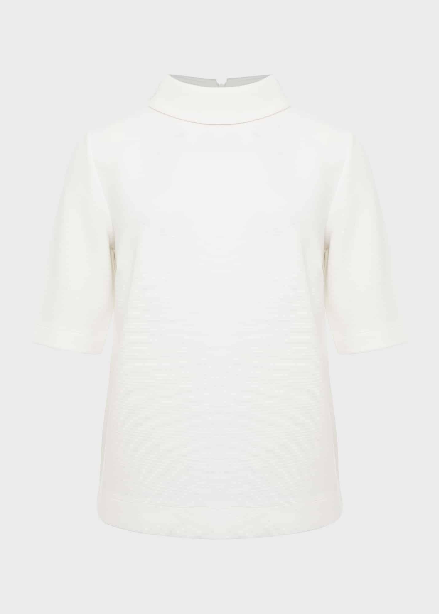 Tali Textured Top, Ivory, hi-res