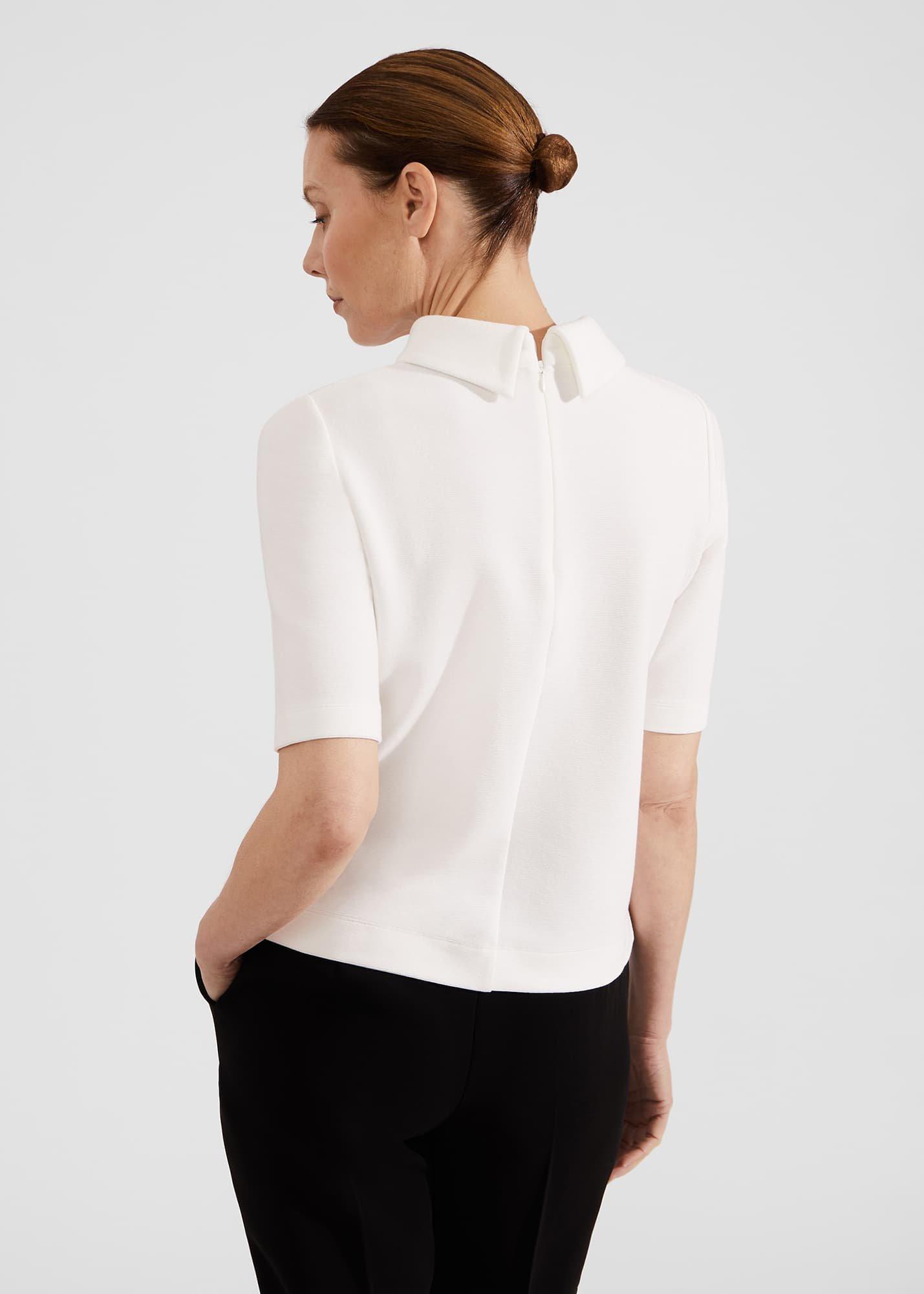 Tali Textured Top, Ivory, hi-res