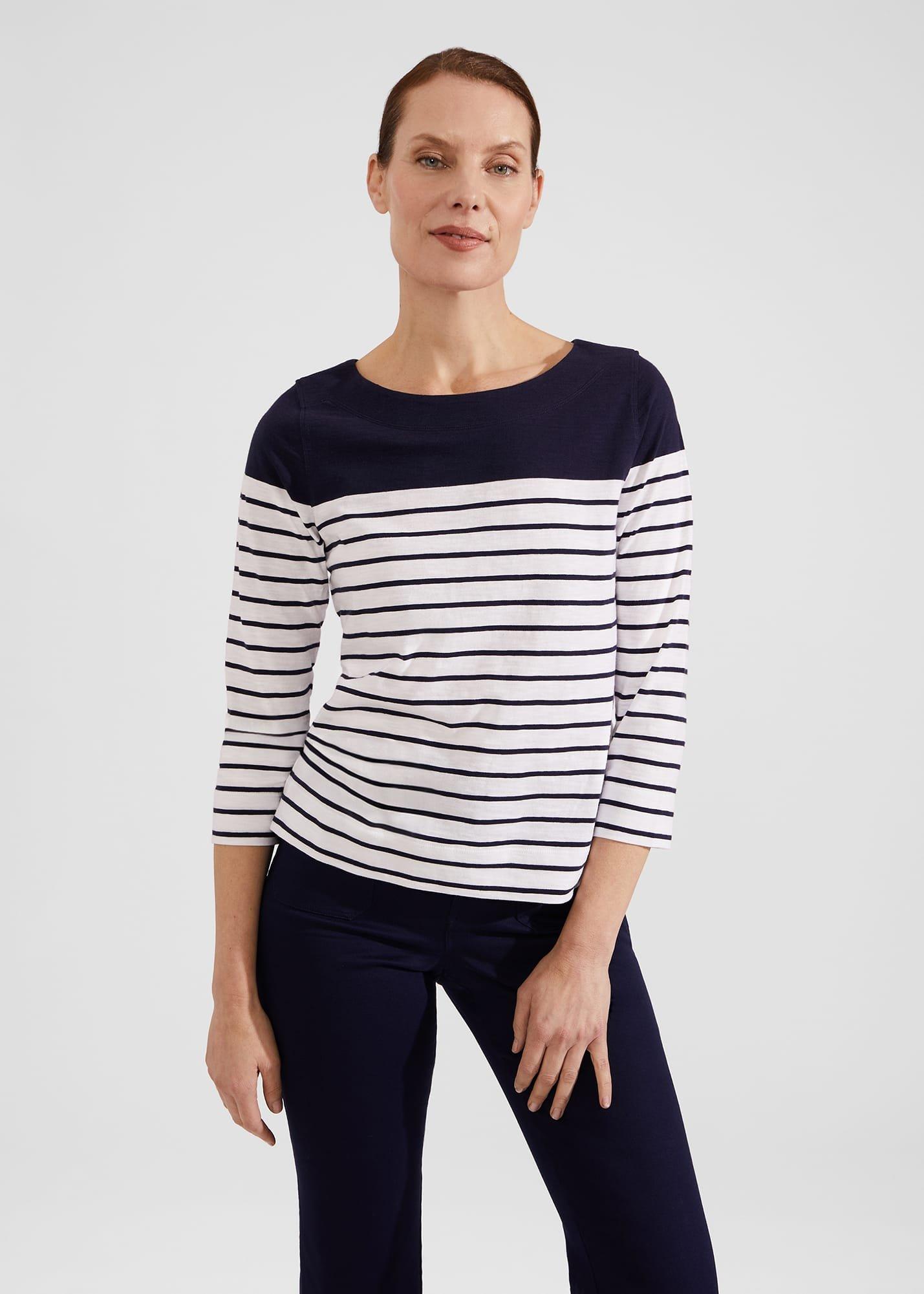 Avia Cotton Slub Striped T-Shirt