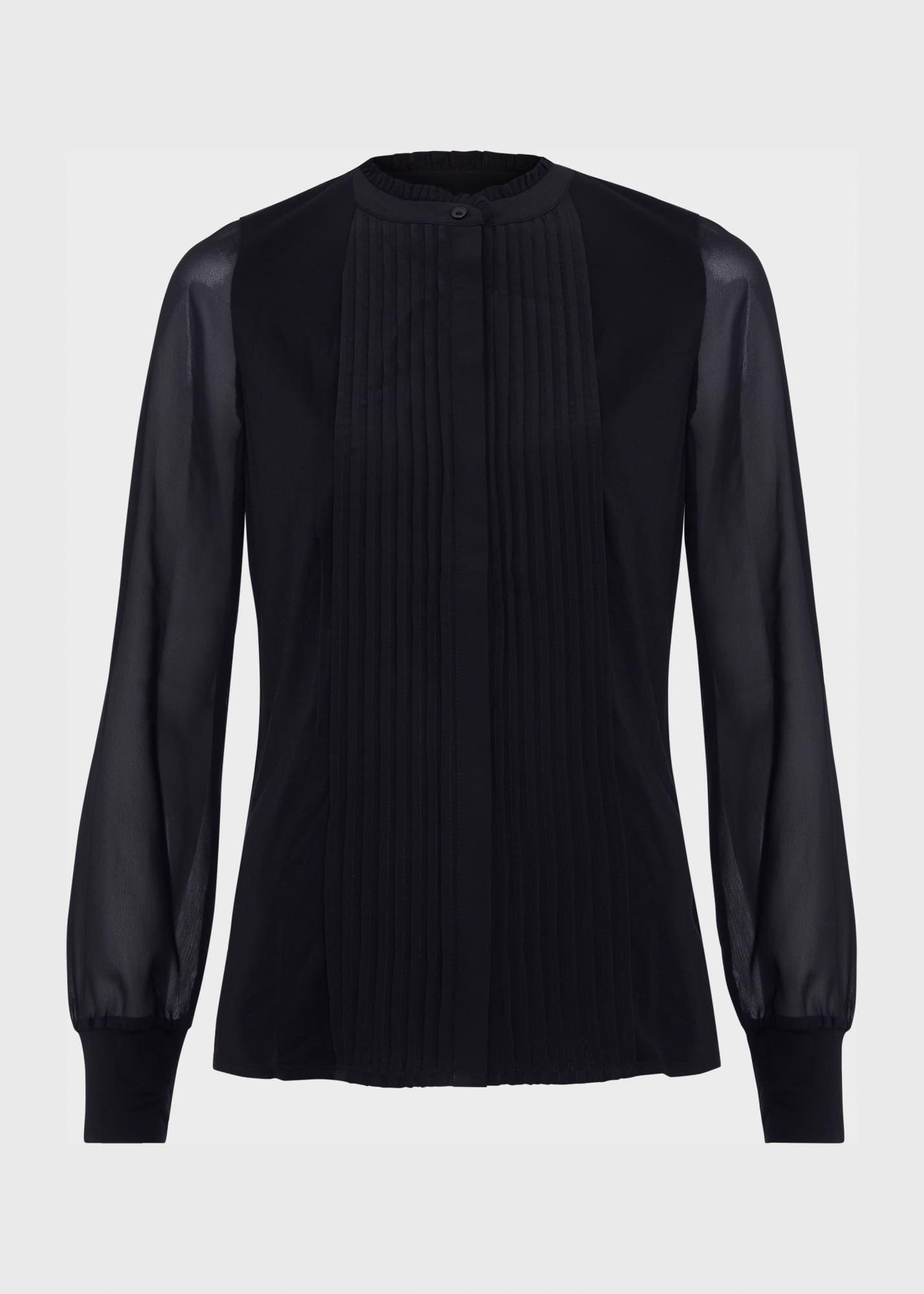 Carina Pleated Top, Hobbs Navy, hi-res