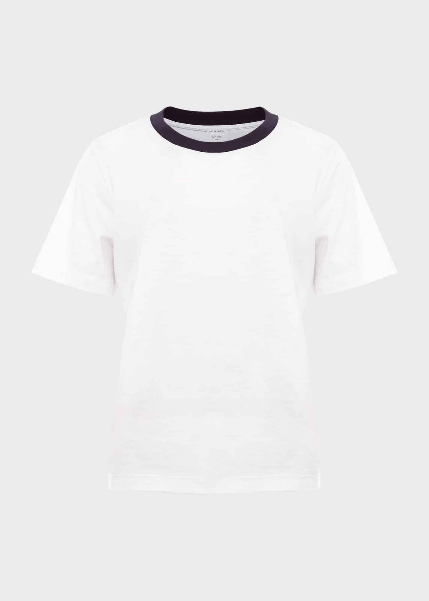 Holbrook Cotton T-Shirt, Ivory Navy, hi-res