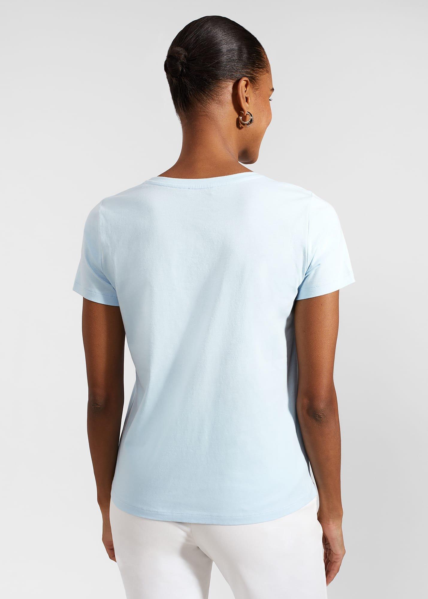 Pixie Cotton T-Shirt, Mineral Blue, hi-res