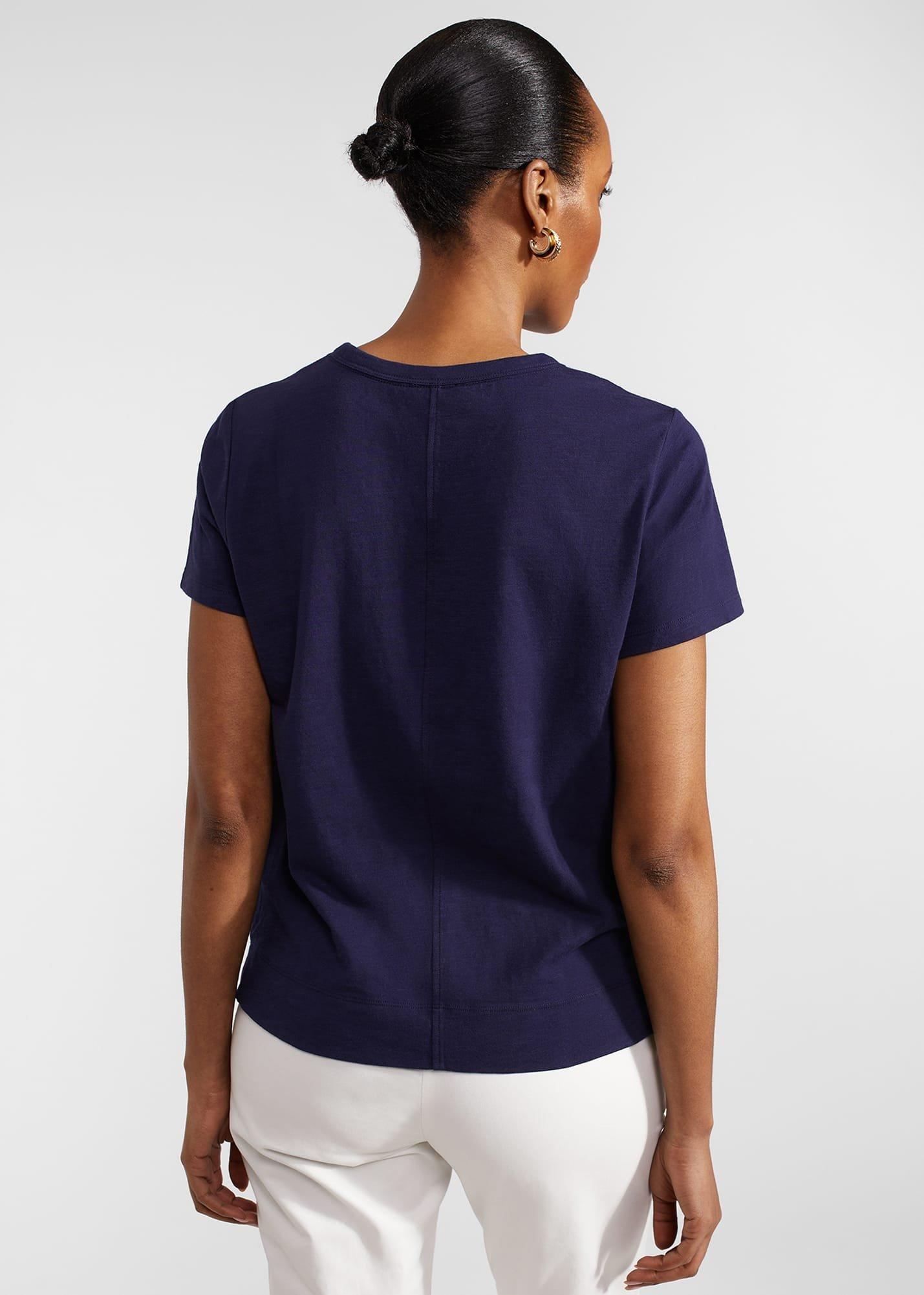 Adaline Cotton Slub T-Shirt, Hobbs Midnight, hi-res