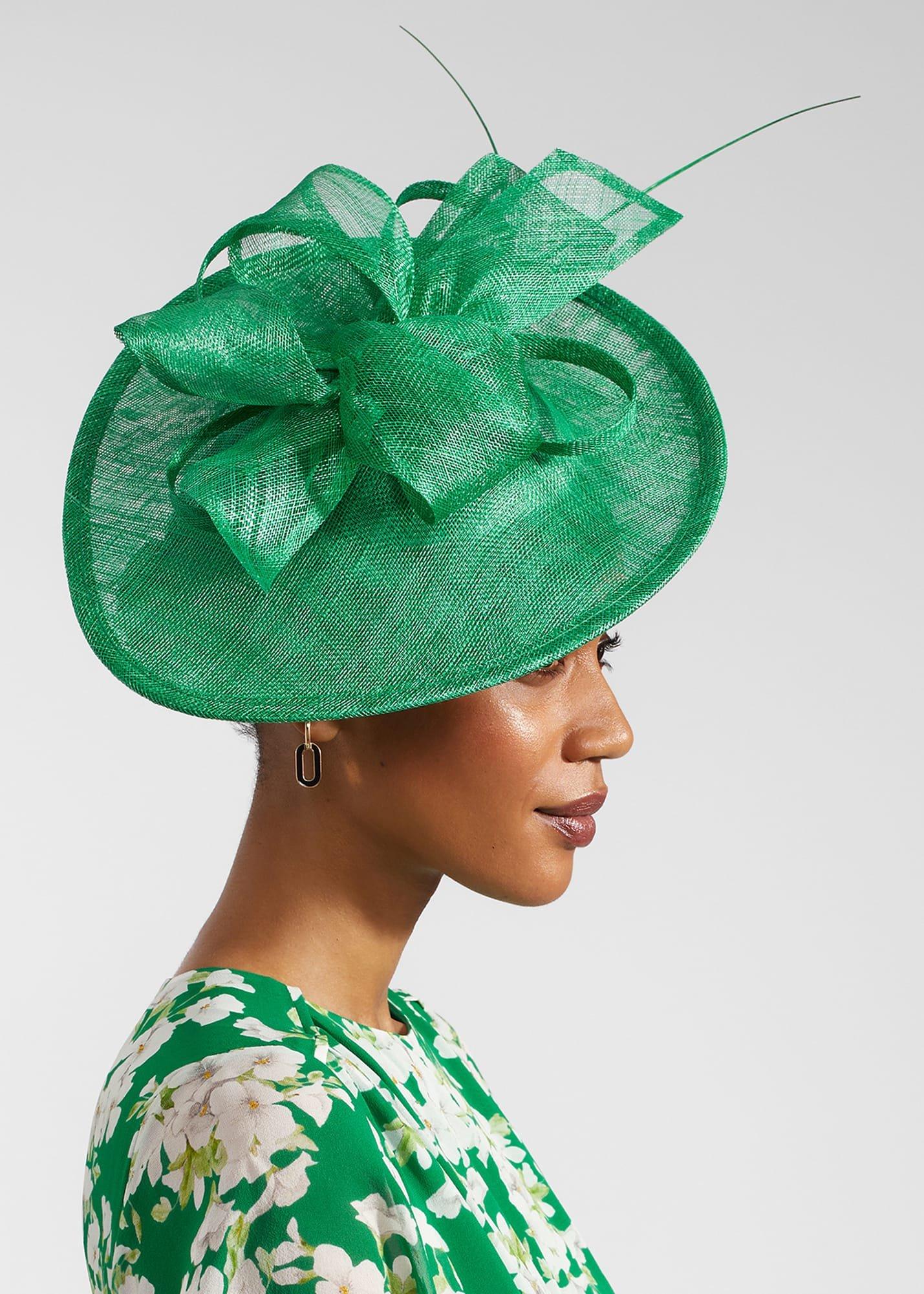 Chloe Fascinator, Cilantro Green, hi-res