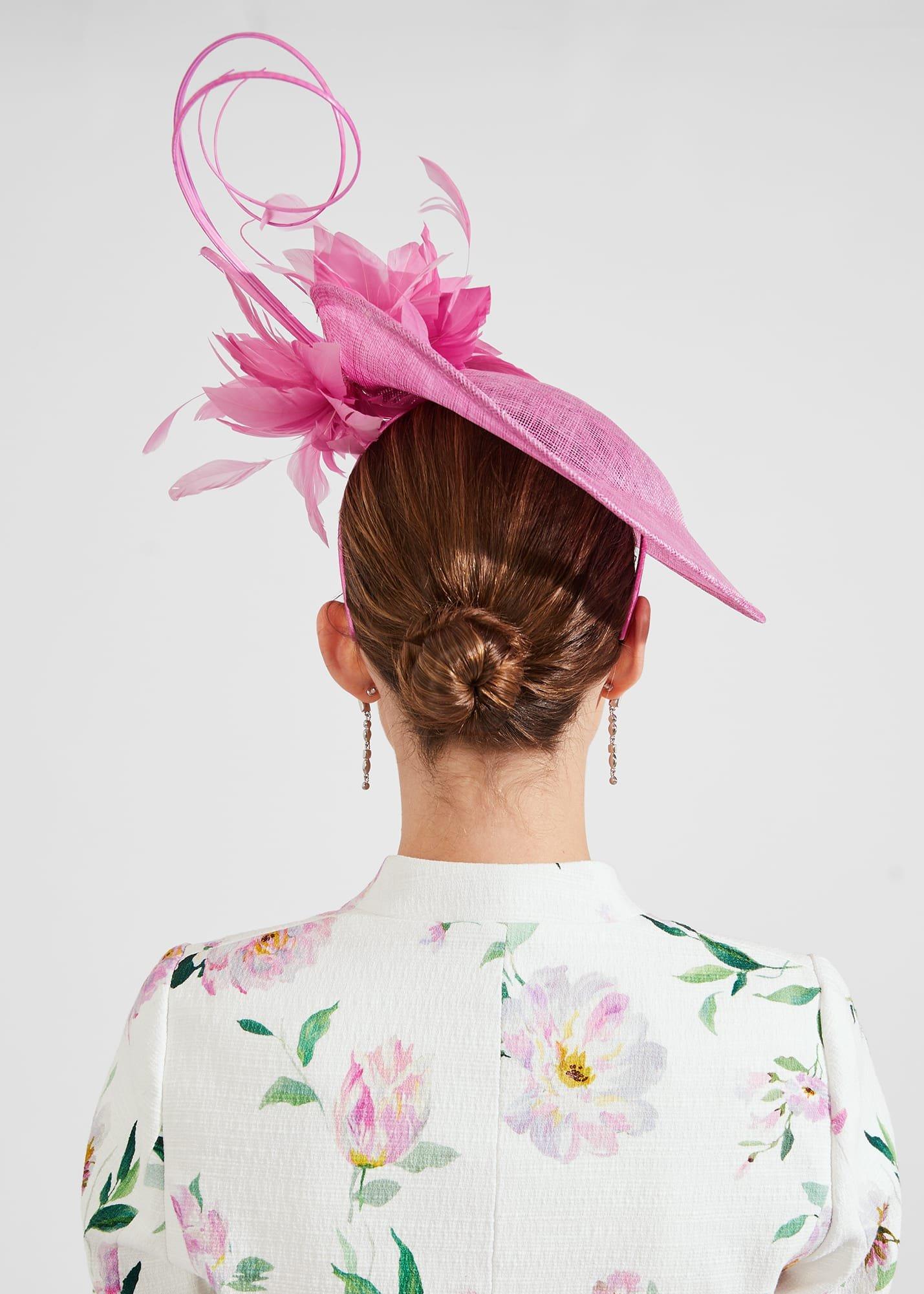 Josephine Fascinator, Carnation Pink, hi-res