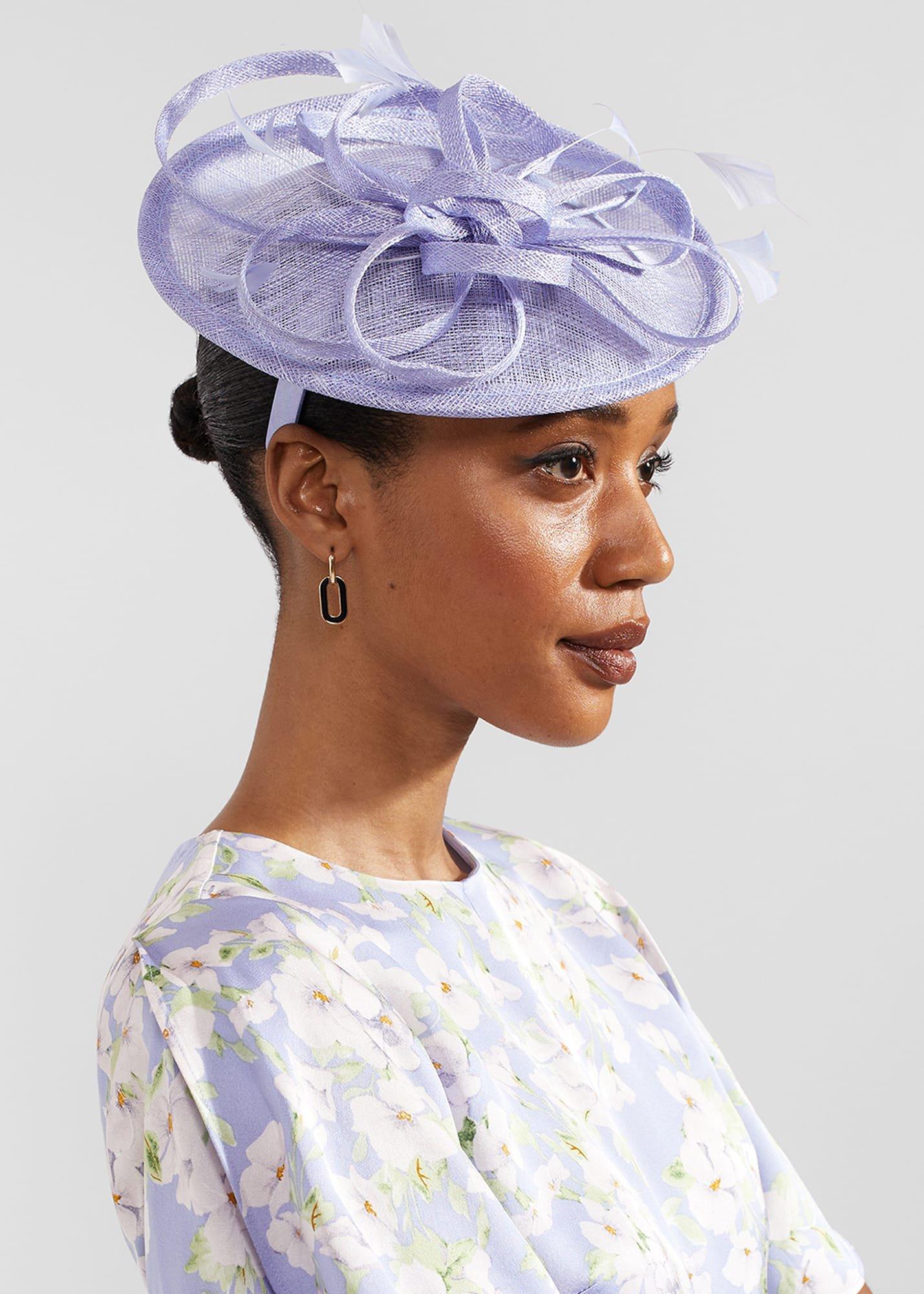 Mini Freya Fascinator, Lobelia Blue, hi-res
