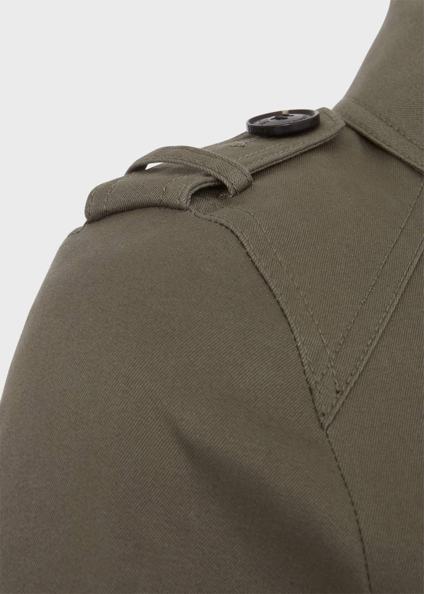 Lisa Trench Shower Resistant Trench Coat, Olive Green, hi-res