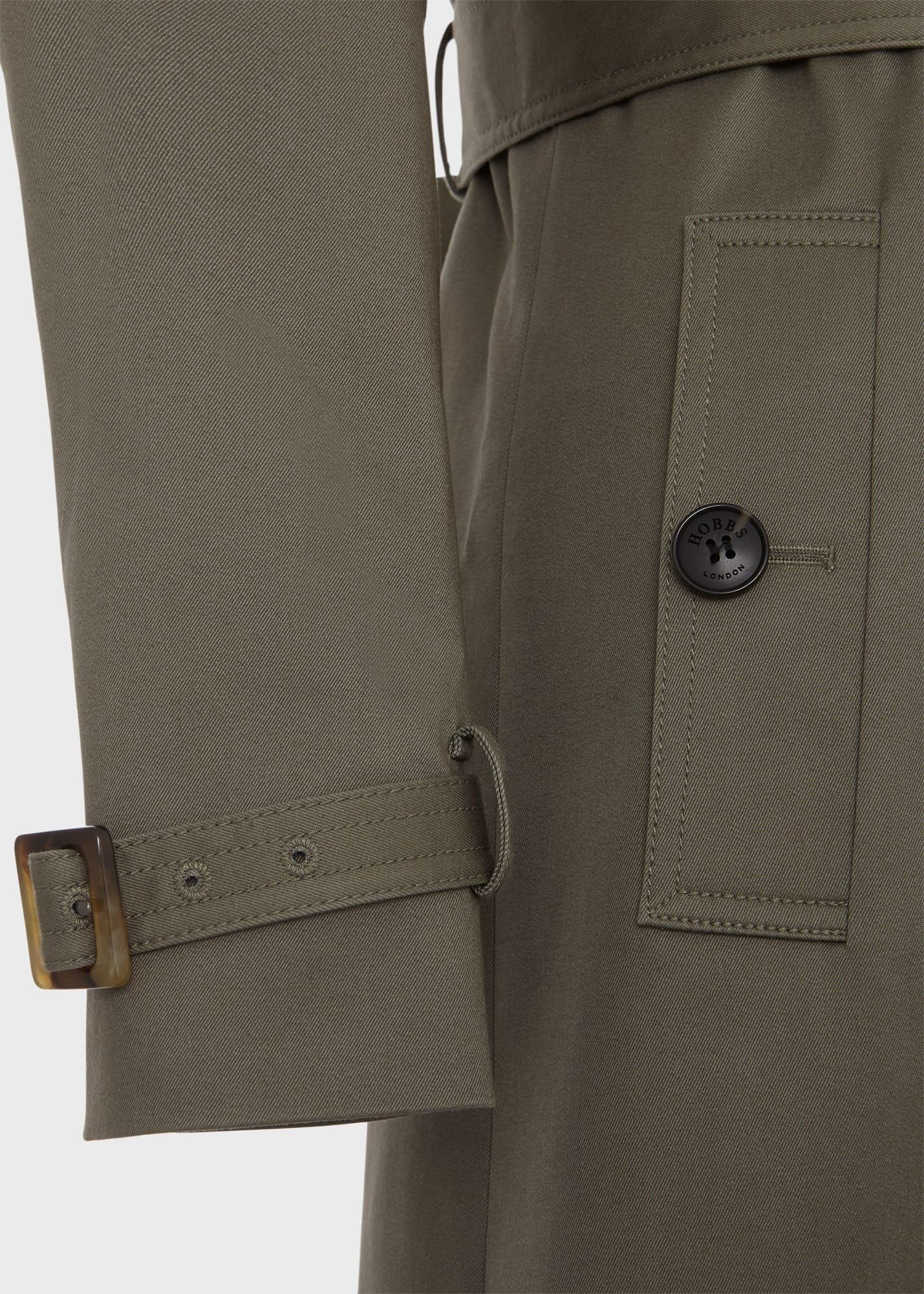 Lisa Trench Shower Resistant Trench Coat, Olive Green, hi-res