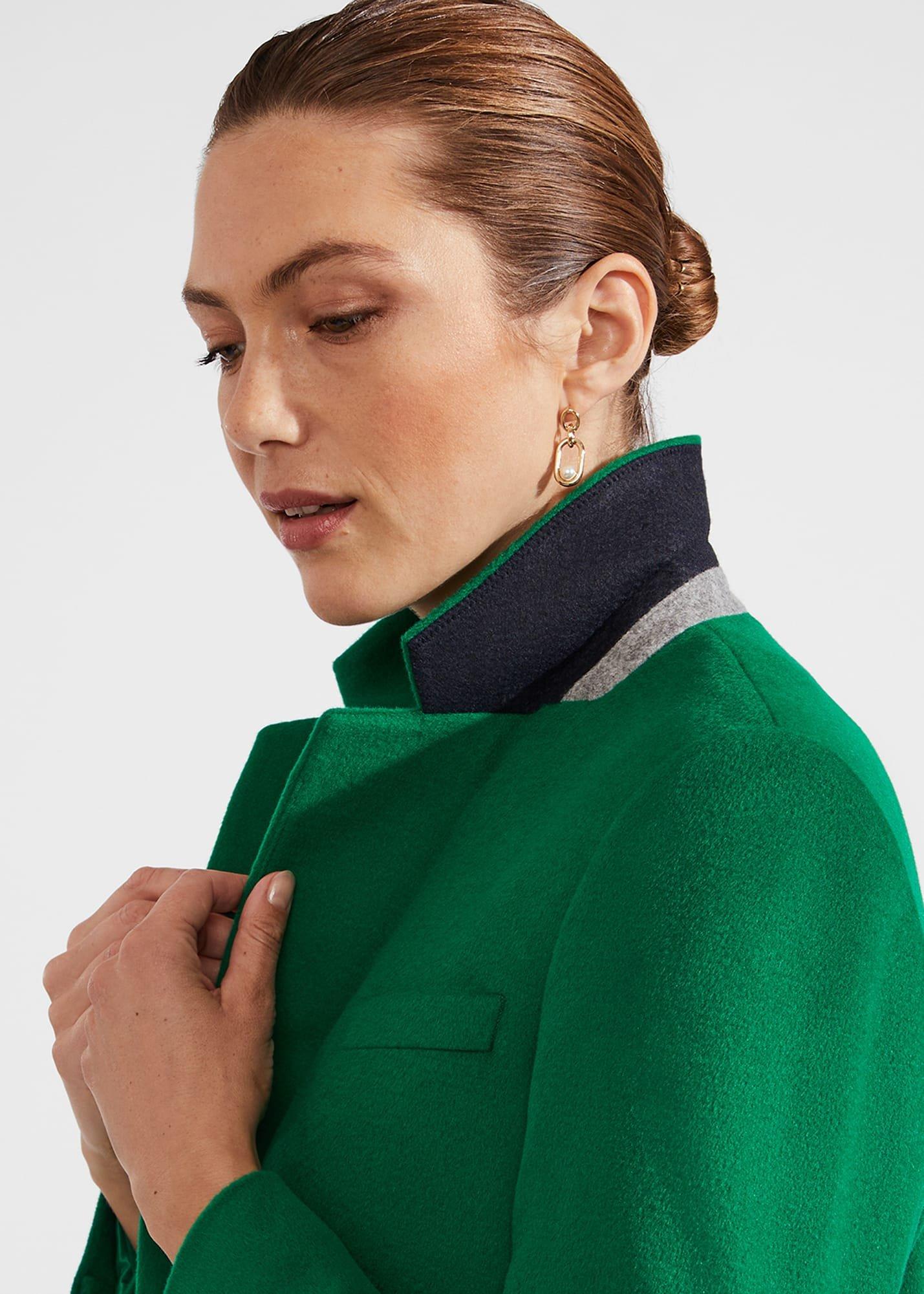 Tilda Wool Coat, Malachite Green, hi-res