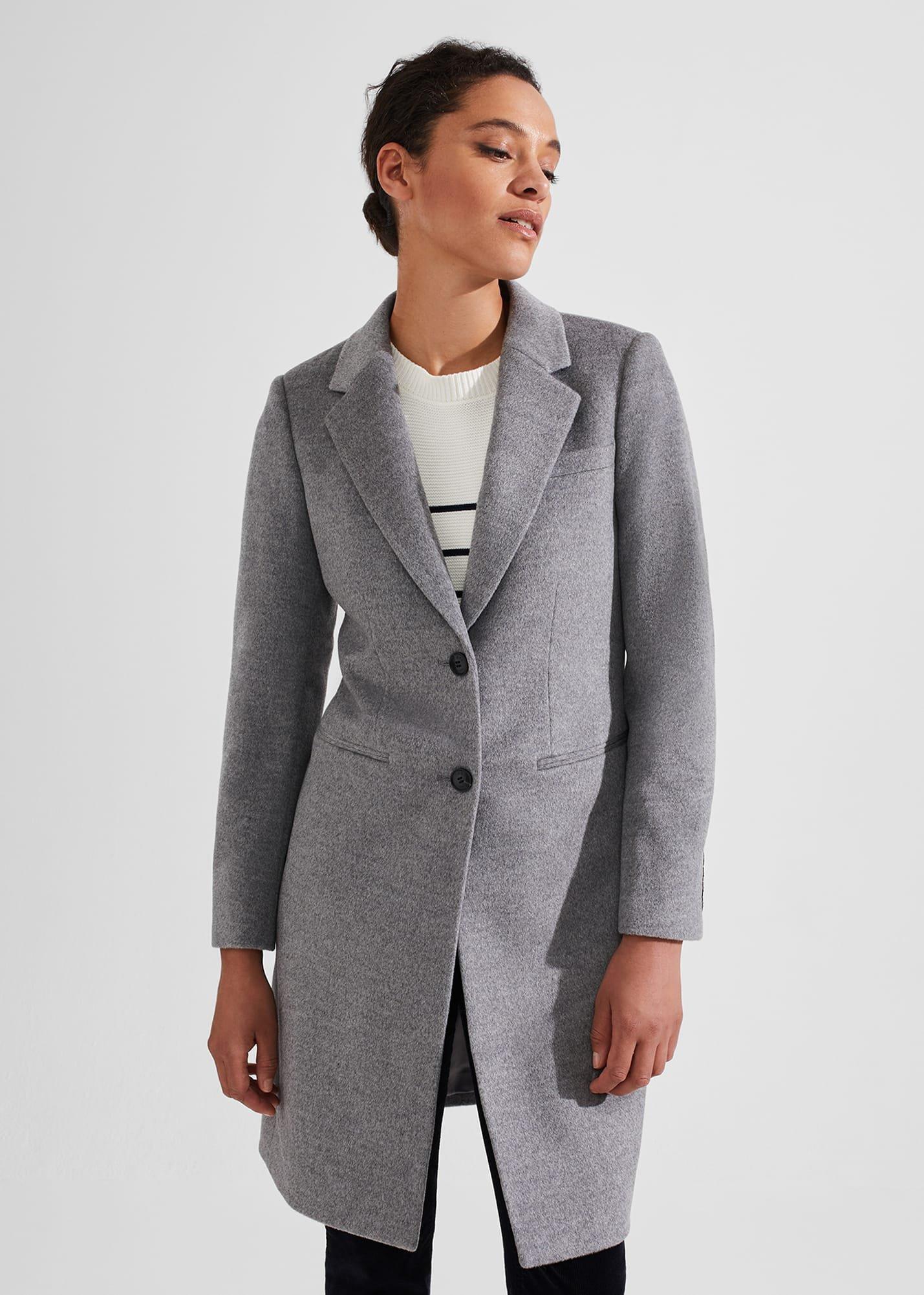Petite Tilda Wool Coat, Grey, hi-res