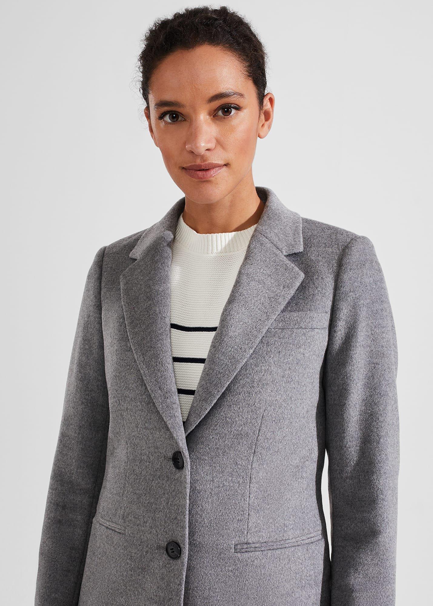 Petite Tilda Wool Coat, Grey, hi-res