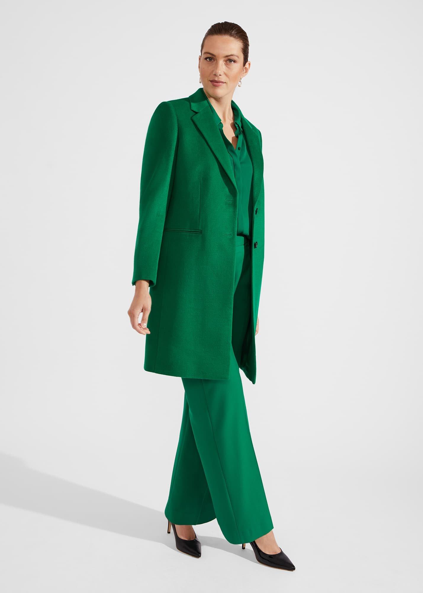 Petite Tilda Wool Coat, Malachite Green, hi-res