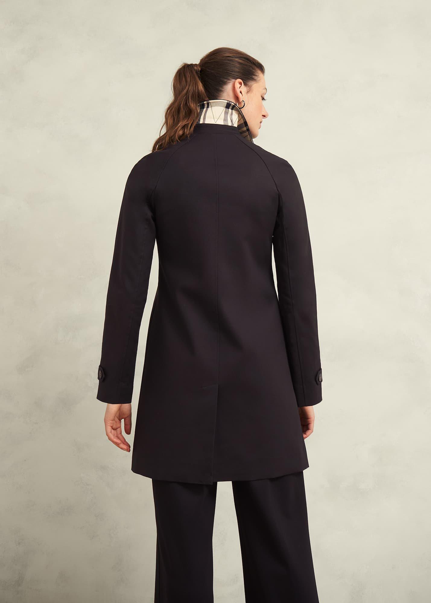 Vivienne Shower Resistant Trench Coat, Black, hi-res