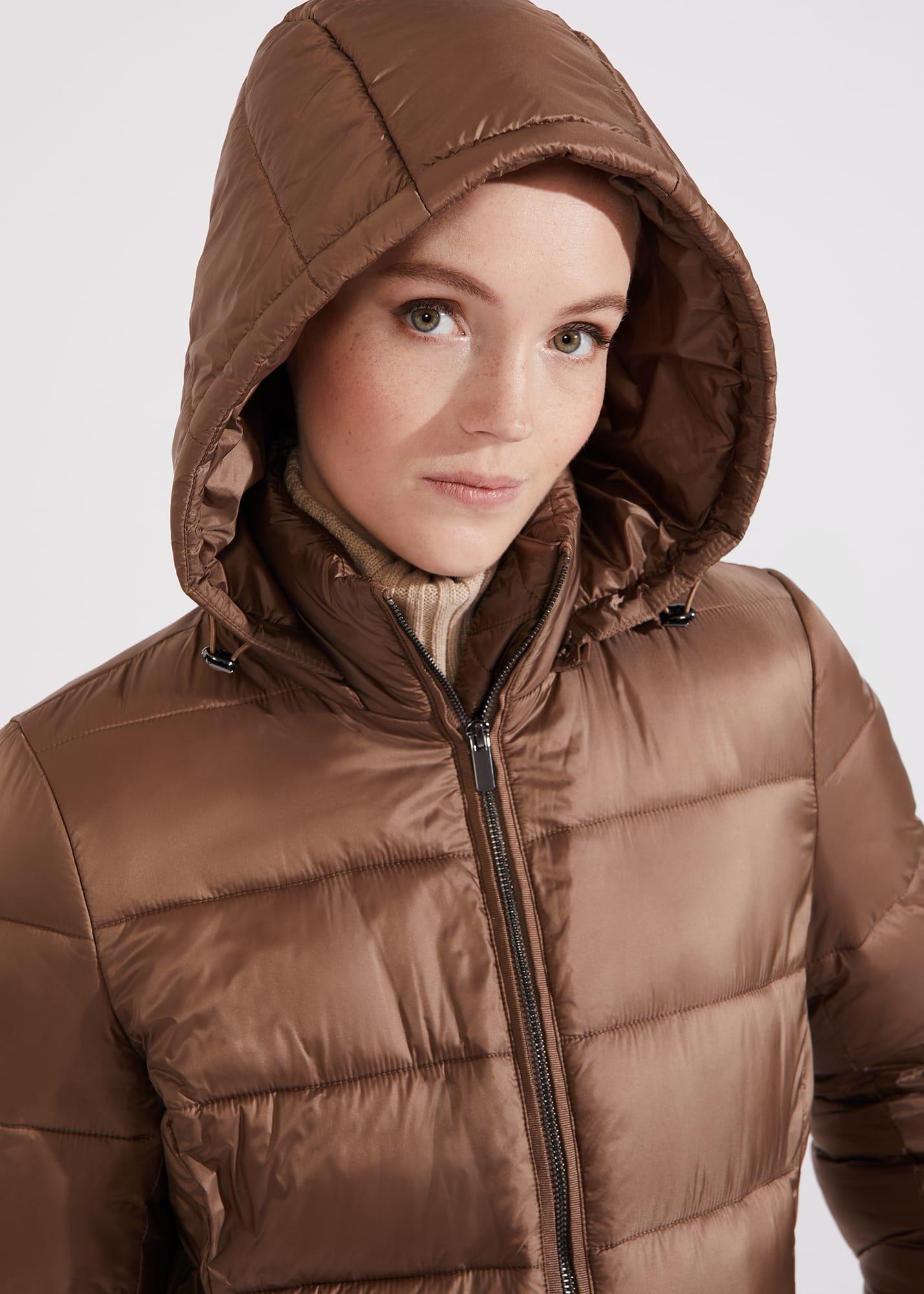 Joelle Hooded Puffer, Mink, hi-res