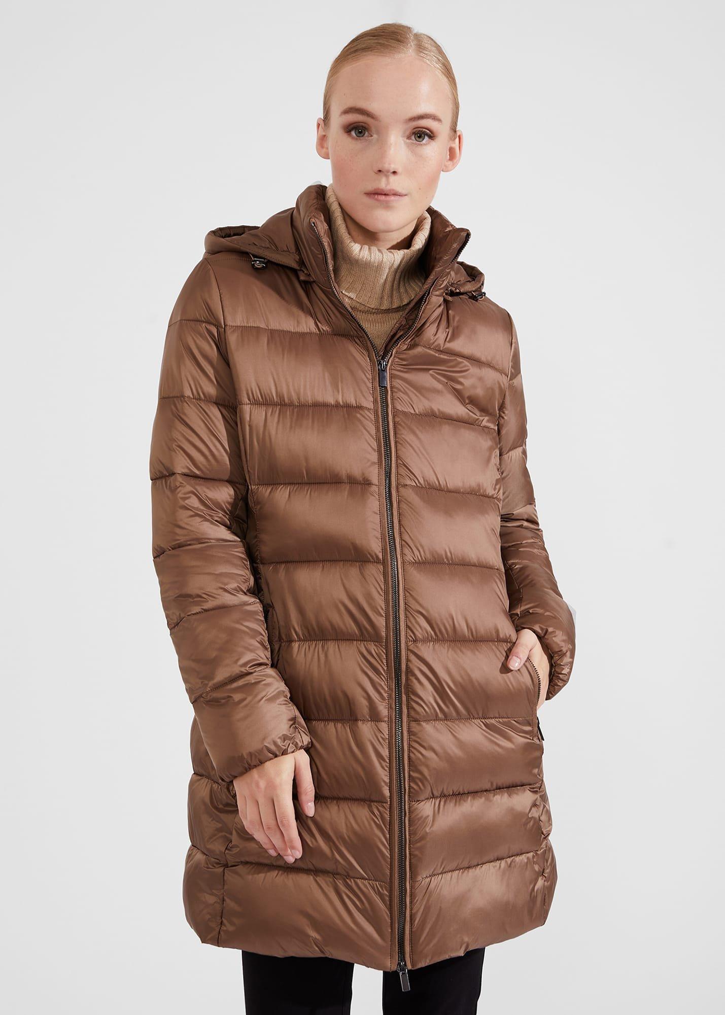 Petite Joelle Hooded Puffer, Mink, hi-res