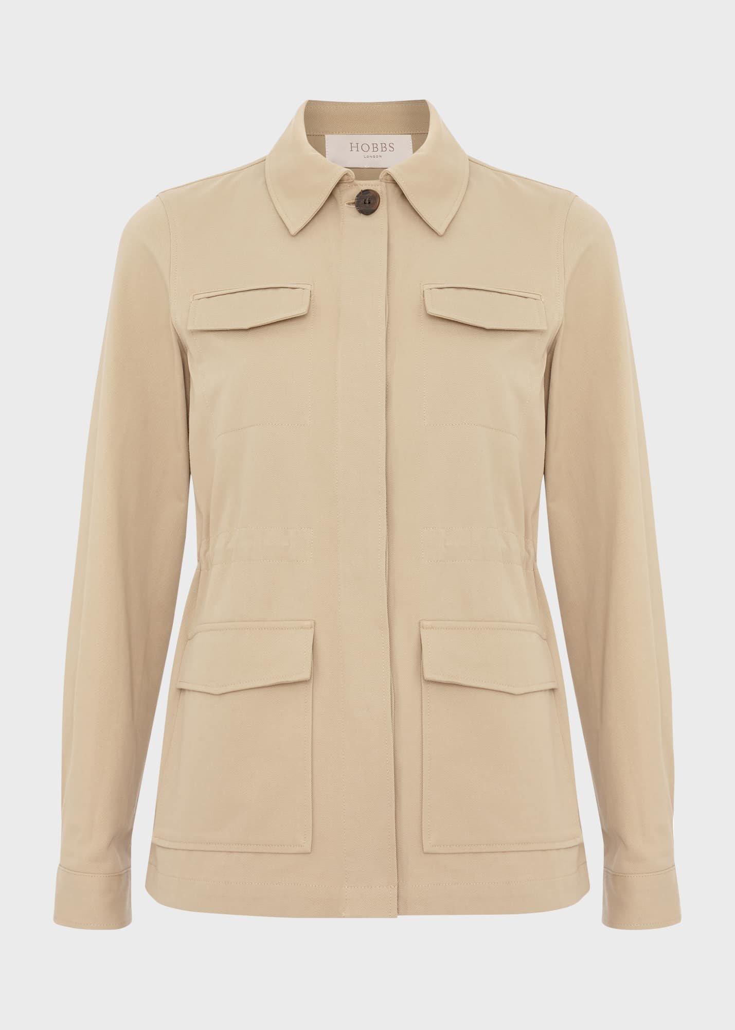 Mandy Cotton Jacket, Soft Grey, hi-res