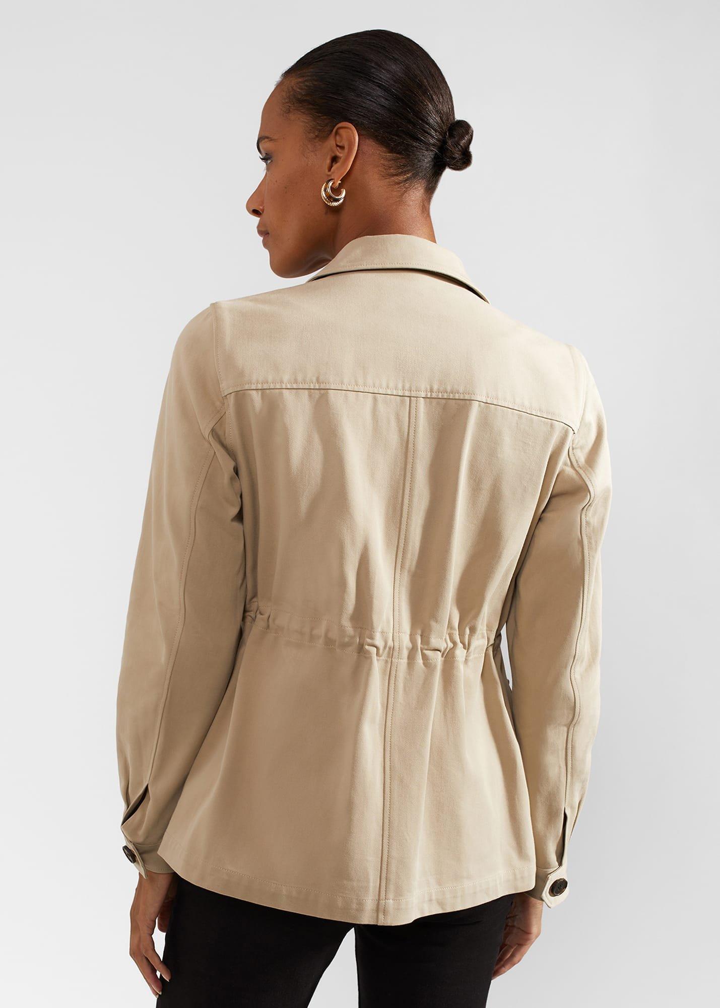 Mandy Cotton Jacket, Soft Grey, hi-res