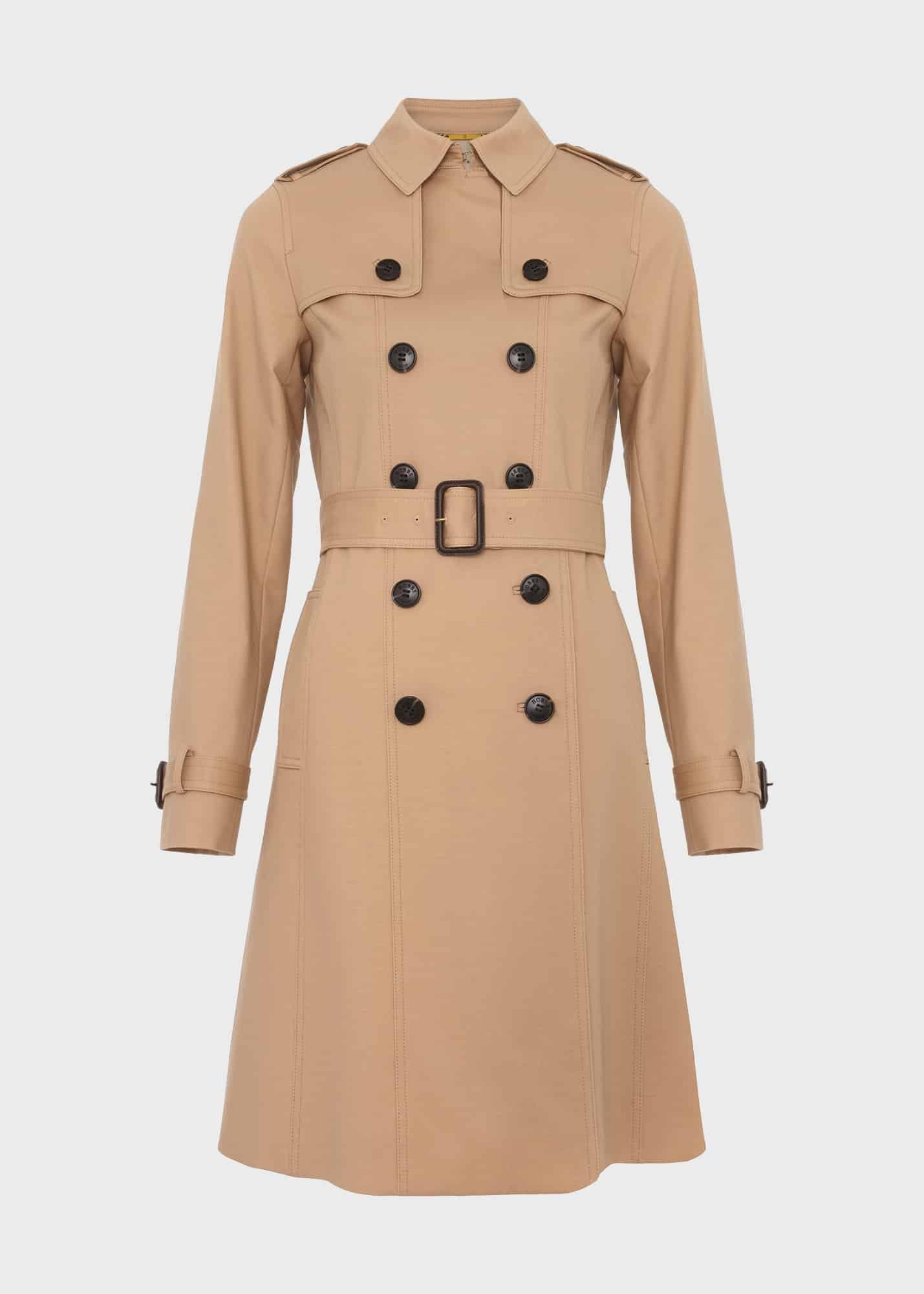 Skylar Shower Resistant Trench Coat, Tan, hi-res