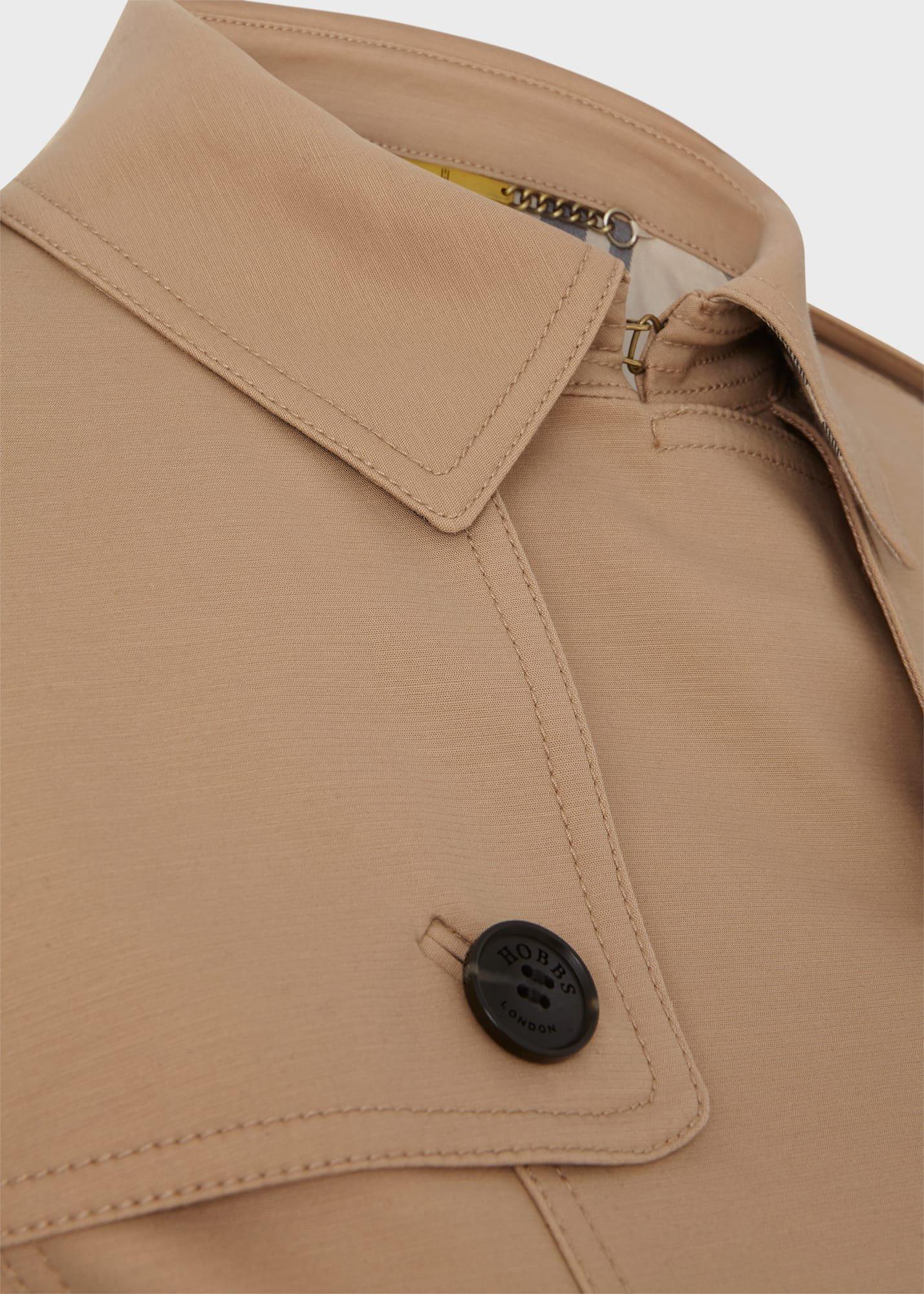 Skylar Shower Resistant Trench Coat, Tan, hi-res