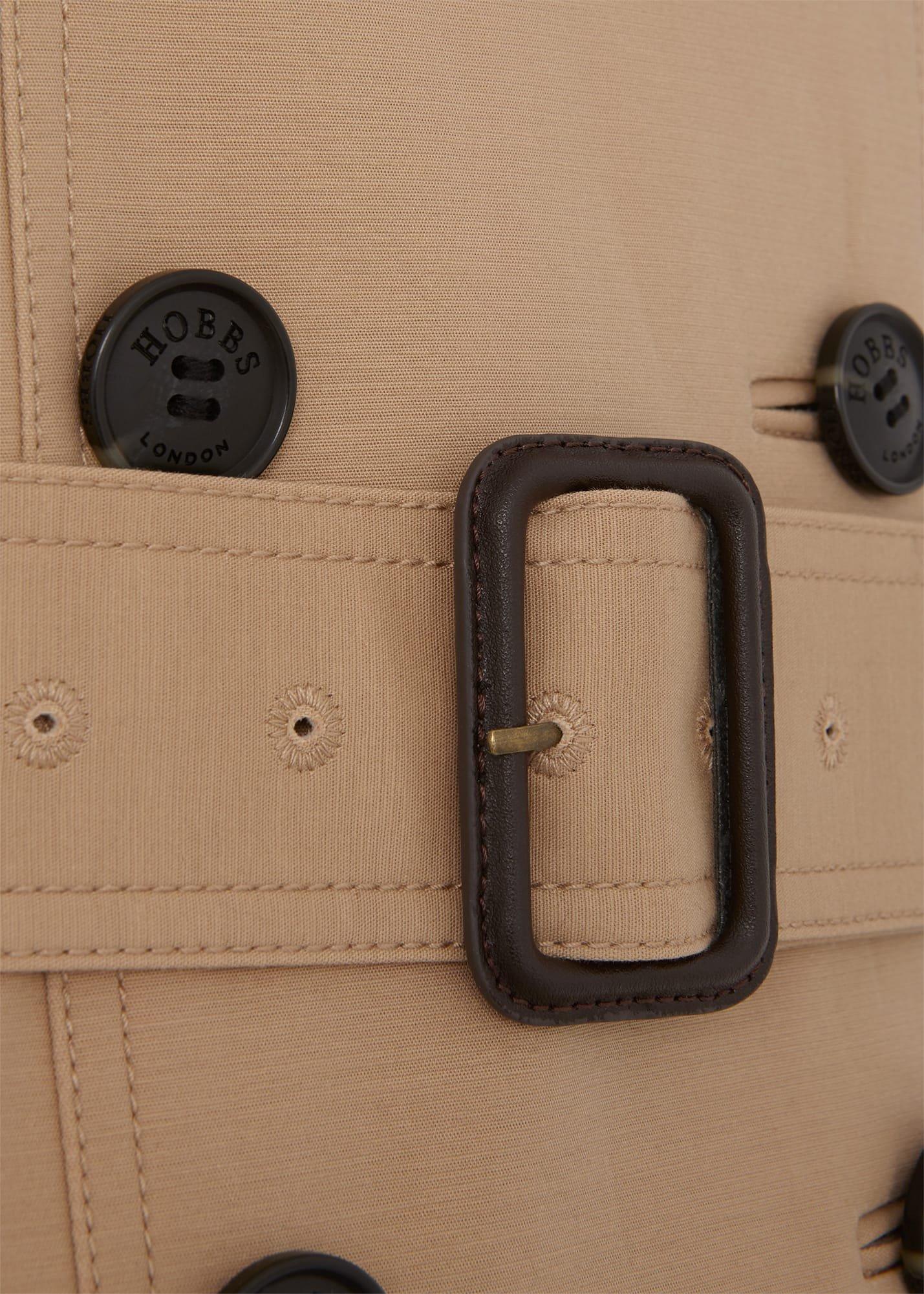 Skylar Shower Resistant Trench Coat, Tan, hi-res