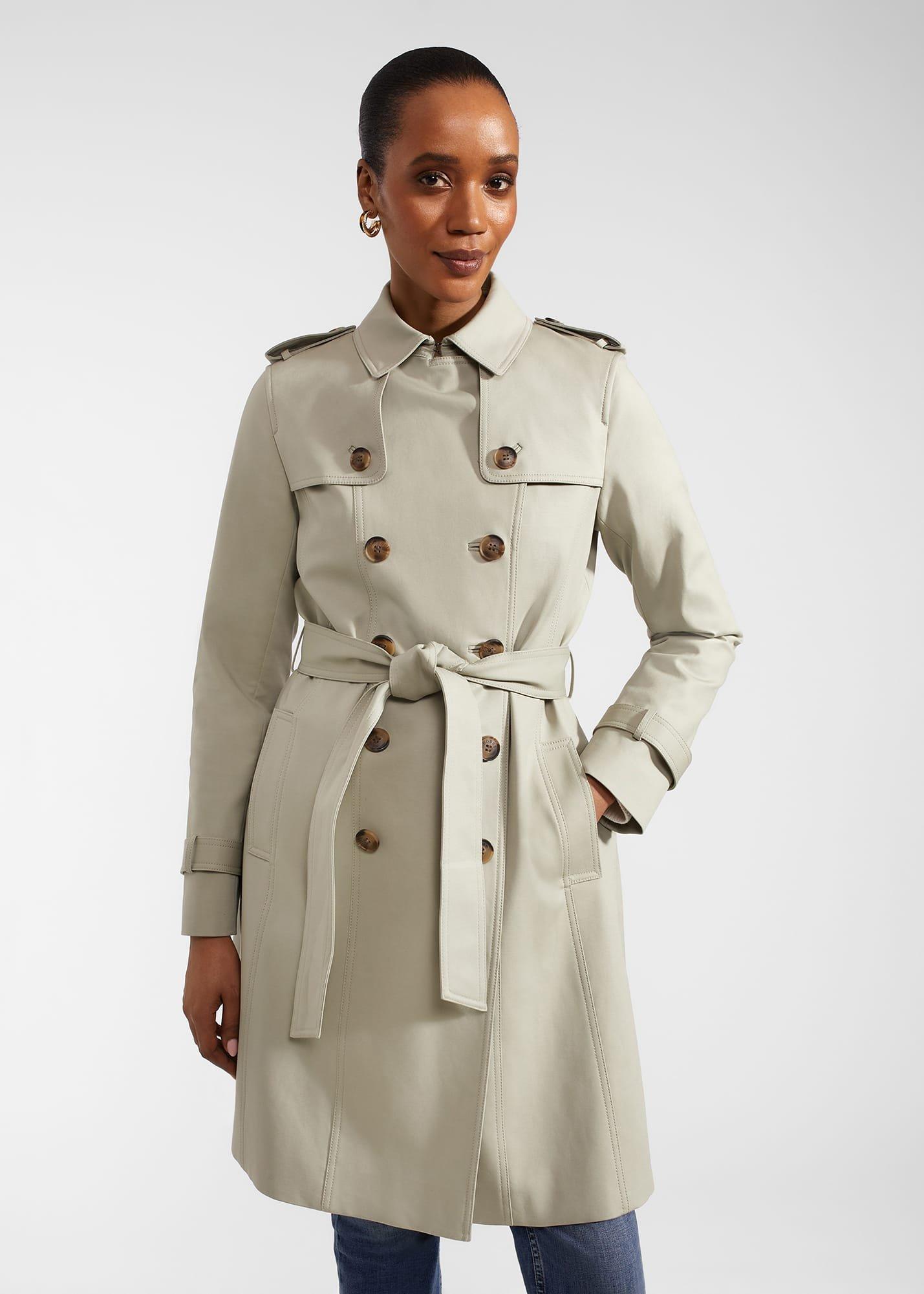 Saskia Shower Resistant Trench Coat