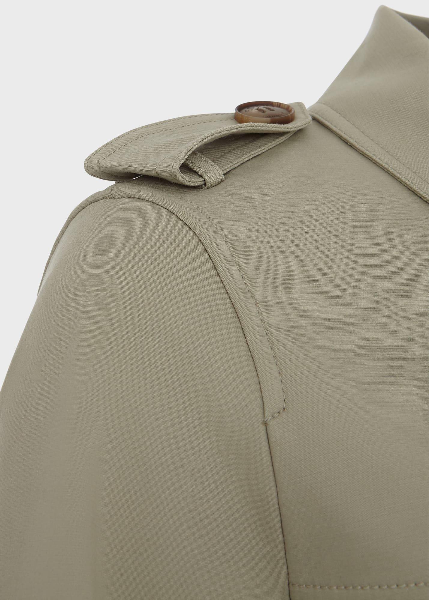 Petite Saskia Shower Resistant Trench Coat, Sage Green, hi-res