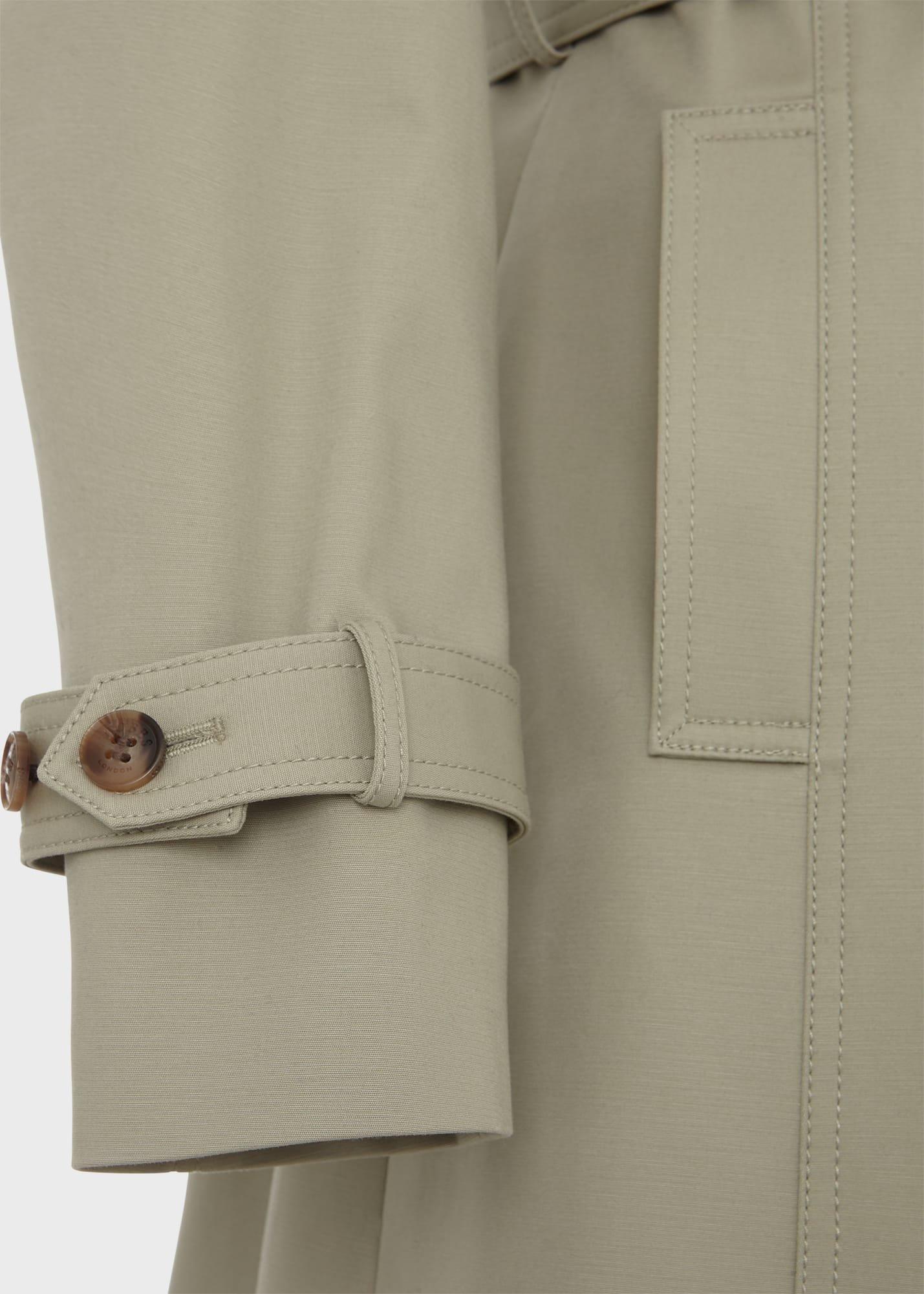 Petite Saskia Shower Resistant Trench Coat, Sage Green, hi-res