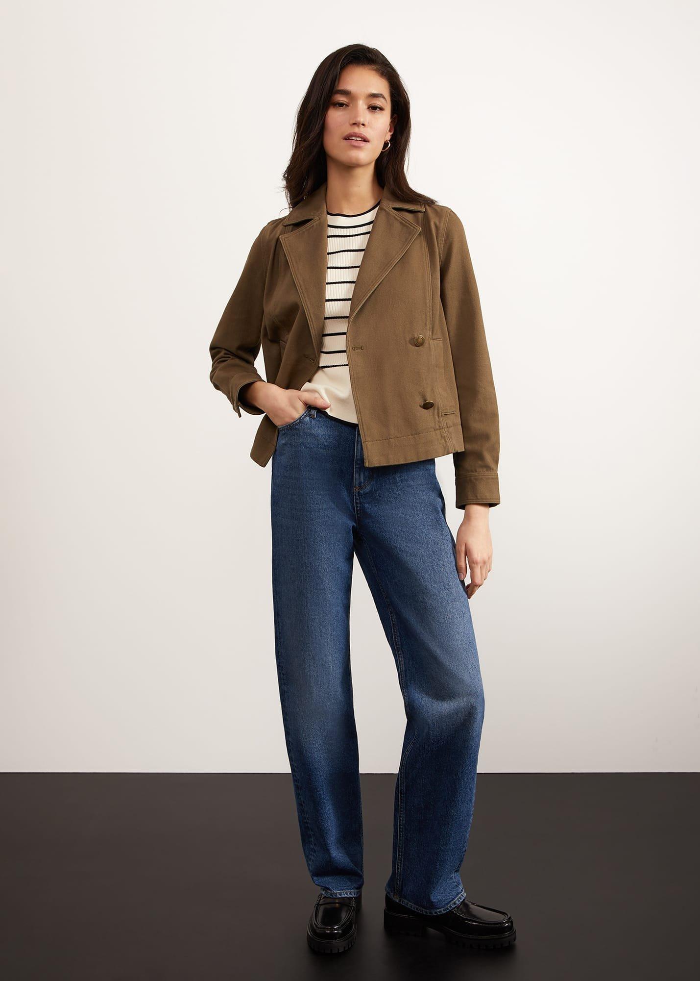 Prior Cotton Jacket, Khaki Green, hi-res