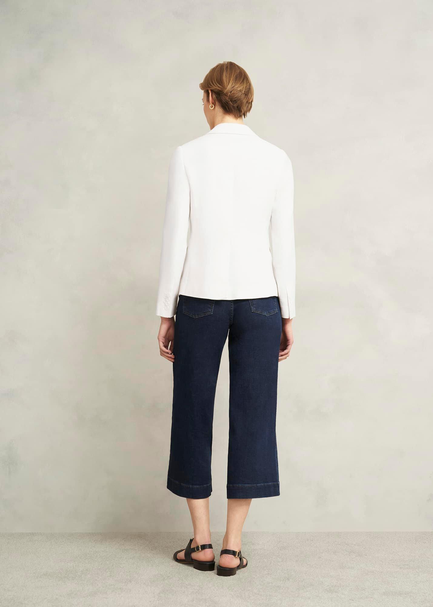 Blake Linen Jacket, Ivory, hi-res