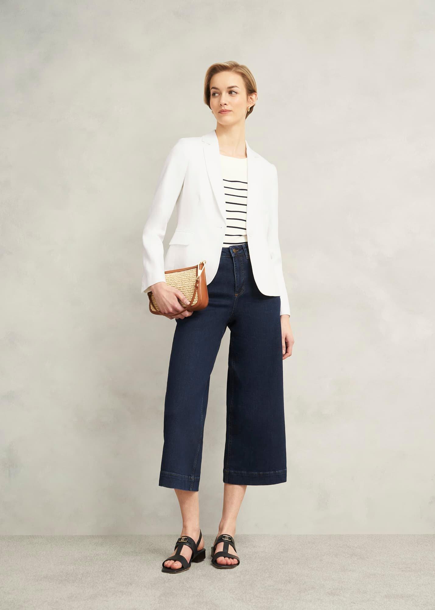 Blake Linen Jacket, Ivory, hi-res