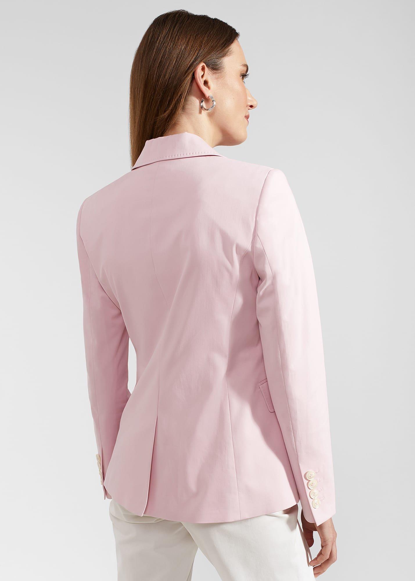 Blake Cotton Blend Jacket, Pale Pink, hi-res