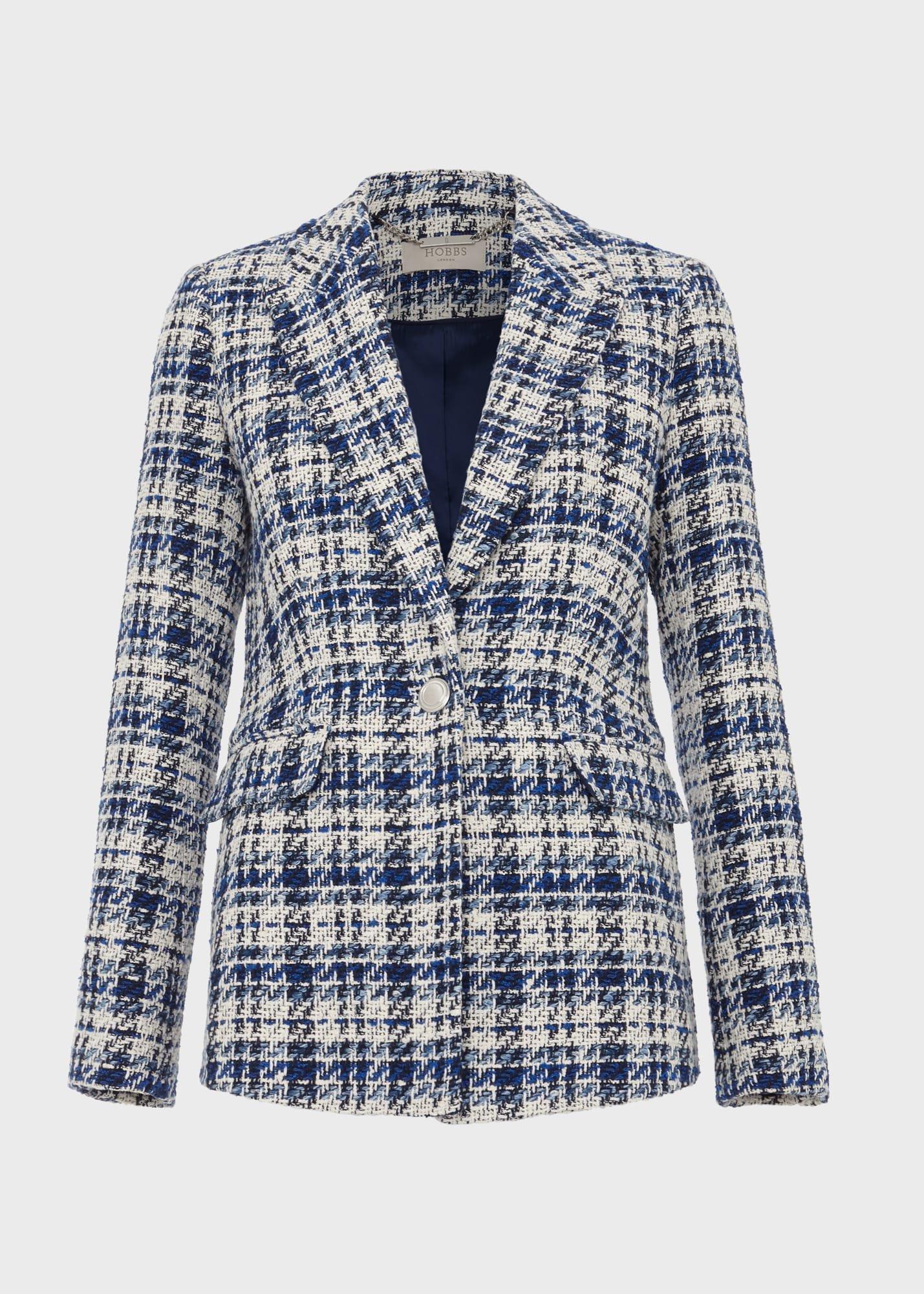 Emerson Cotton Blend Jacket, Blue Multi, hi-res