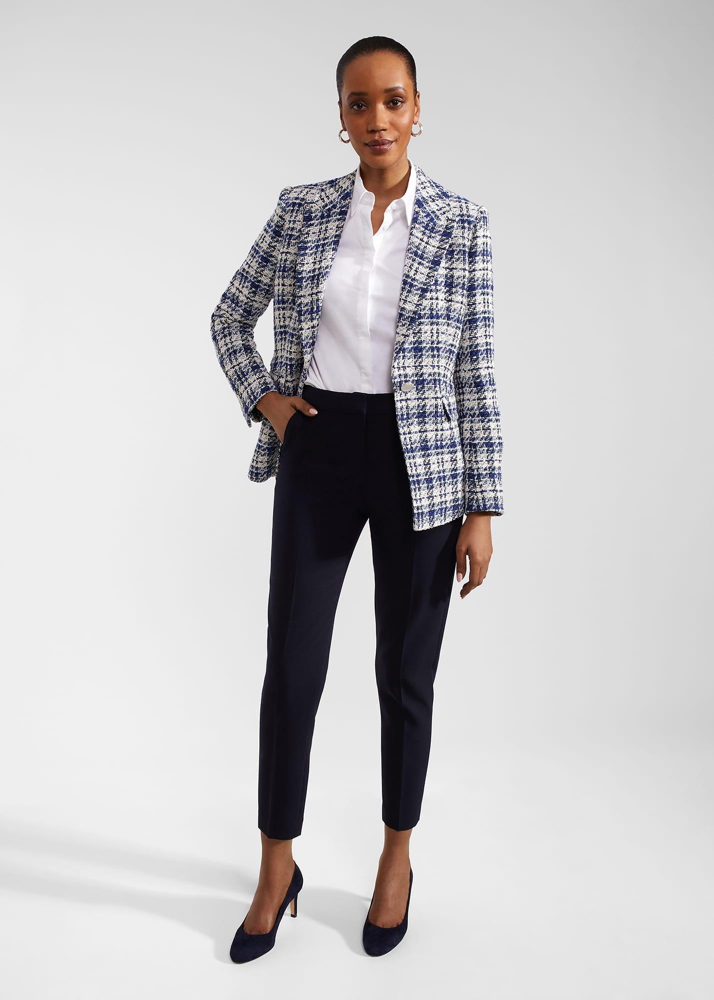 Emerson Cotton Blend Jacket, Blue Multi, hi-res