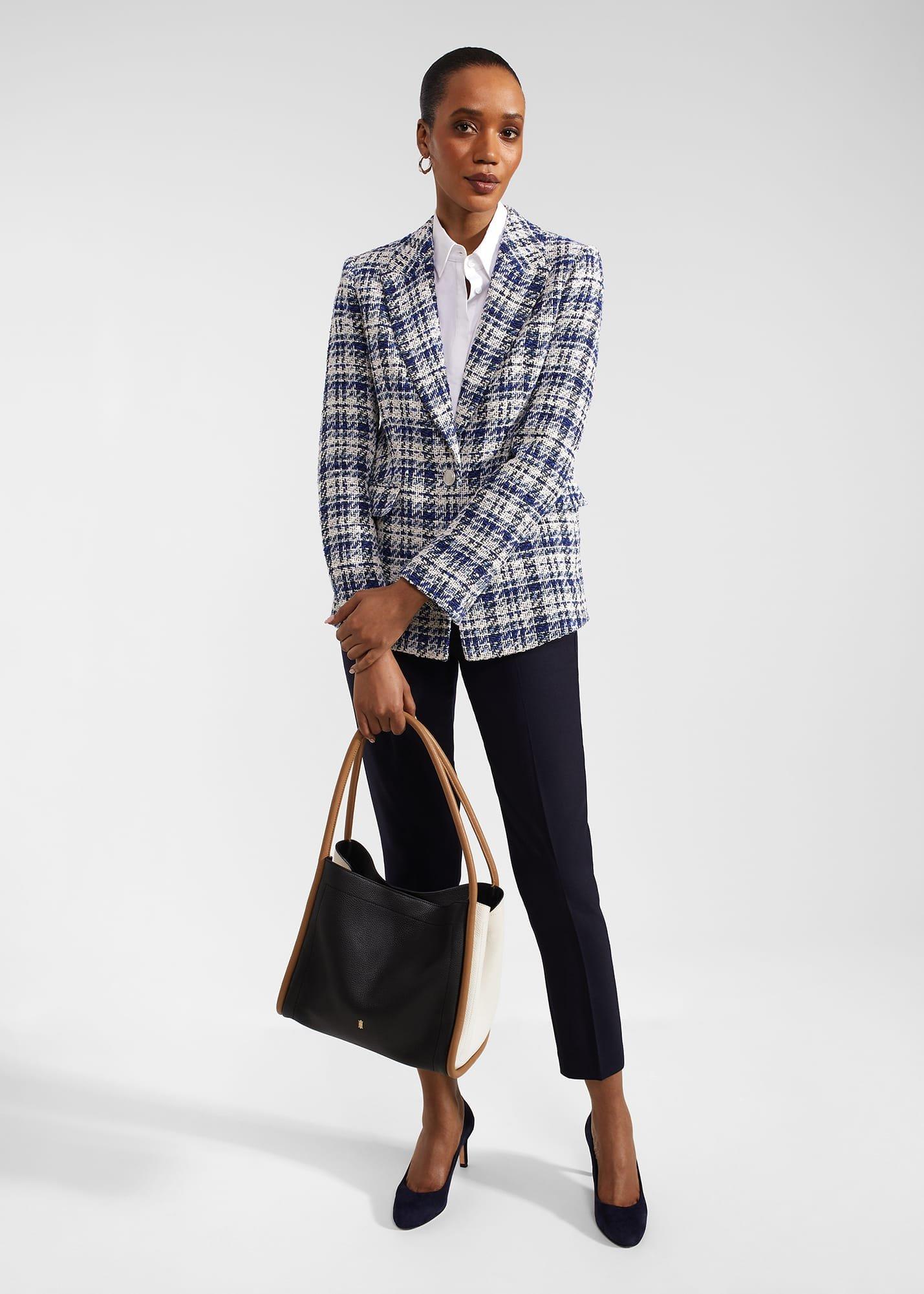 Emerson Cotton Blend Jacket, Blue Multi, hi-res