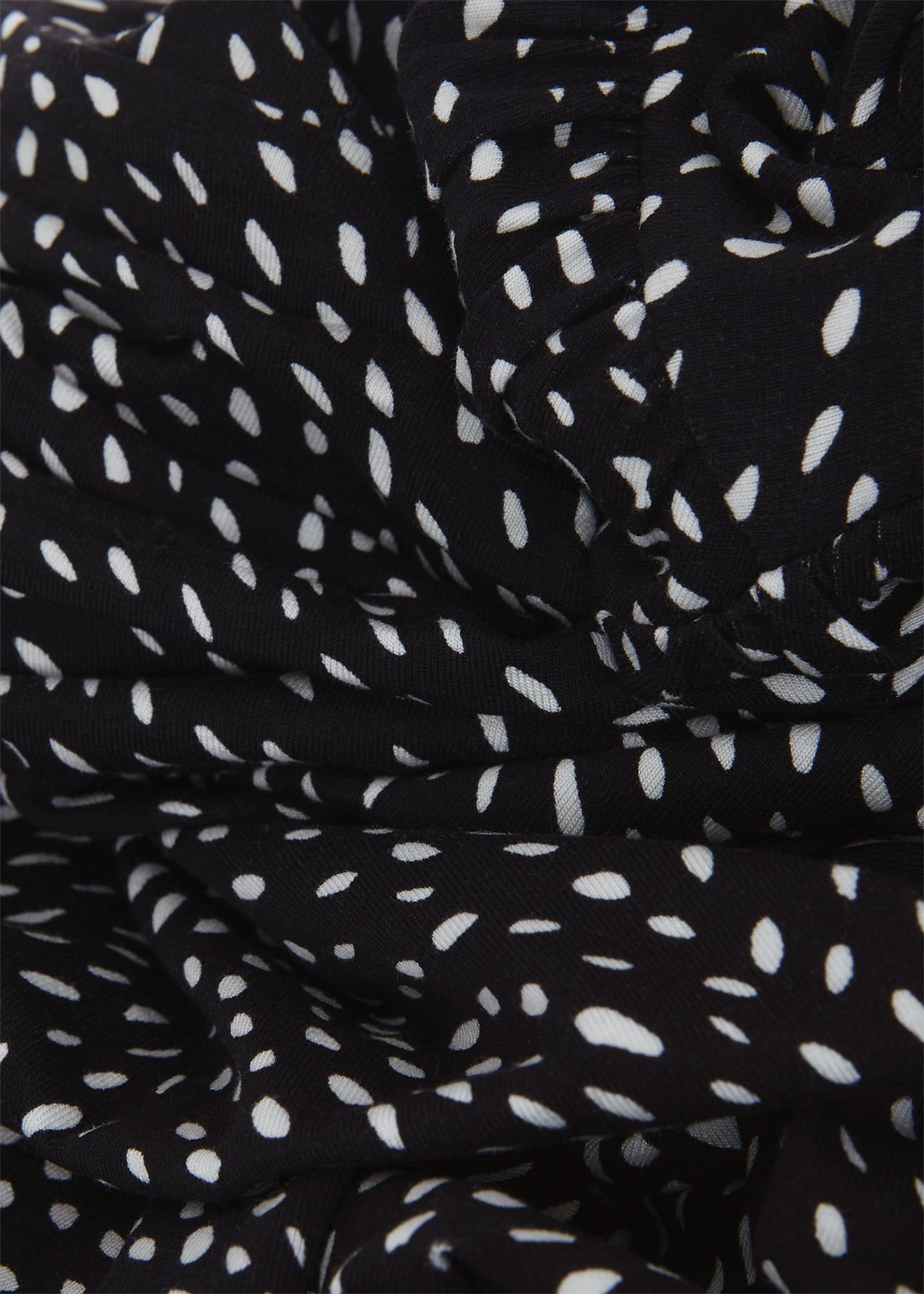 Drew Jersey Dress, Black Ivory, hi-res