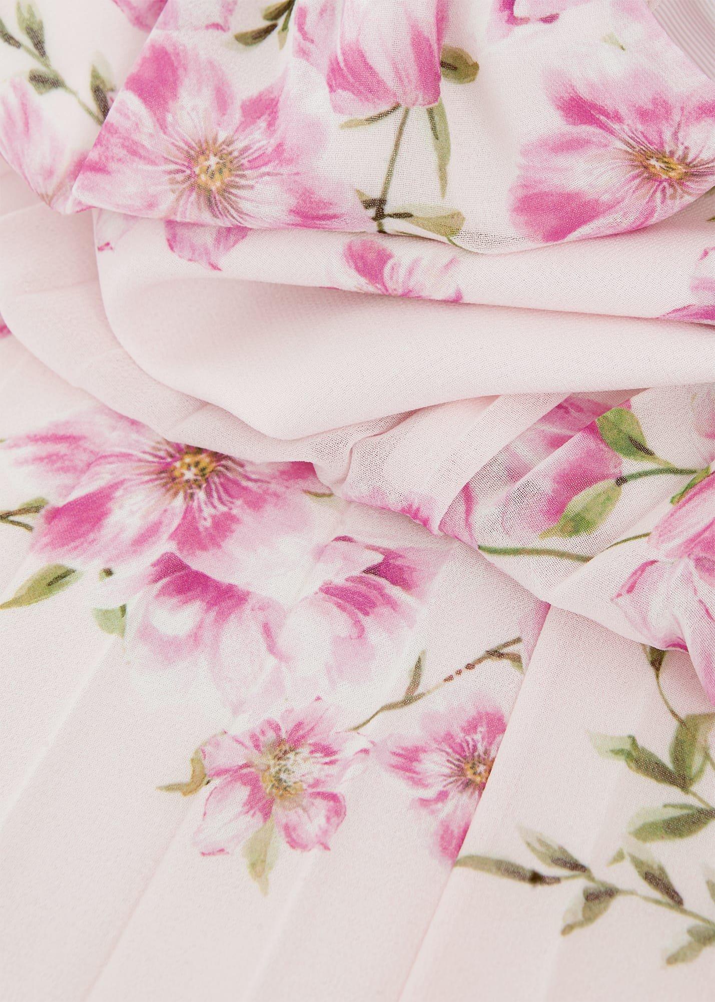 Veronica Pleated Floral Dress, Pink Multi, hi-res