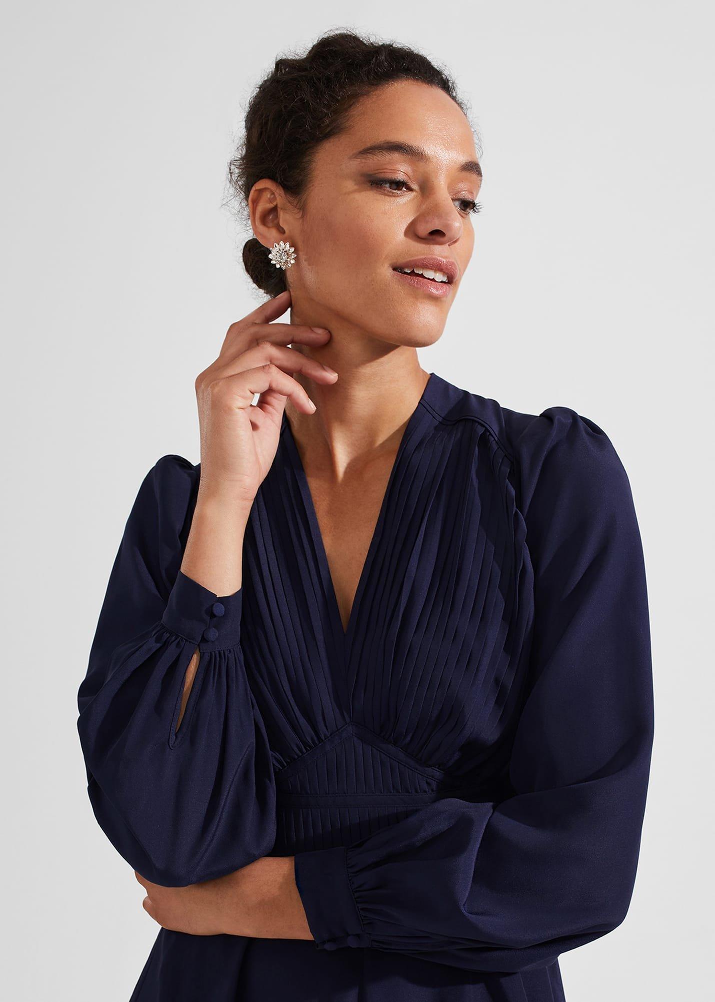 Adrianna Dress, Midnight Navy, hi-res