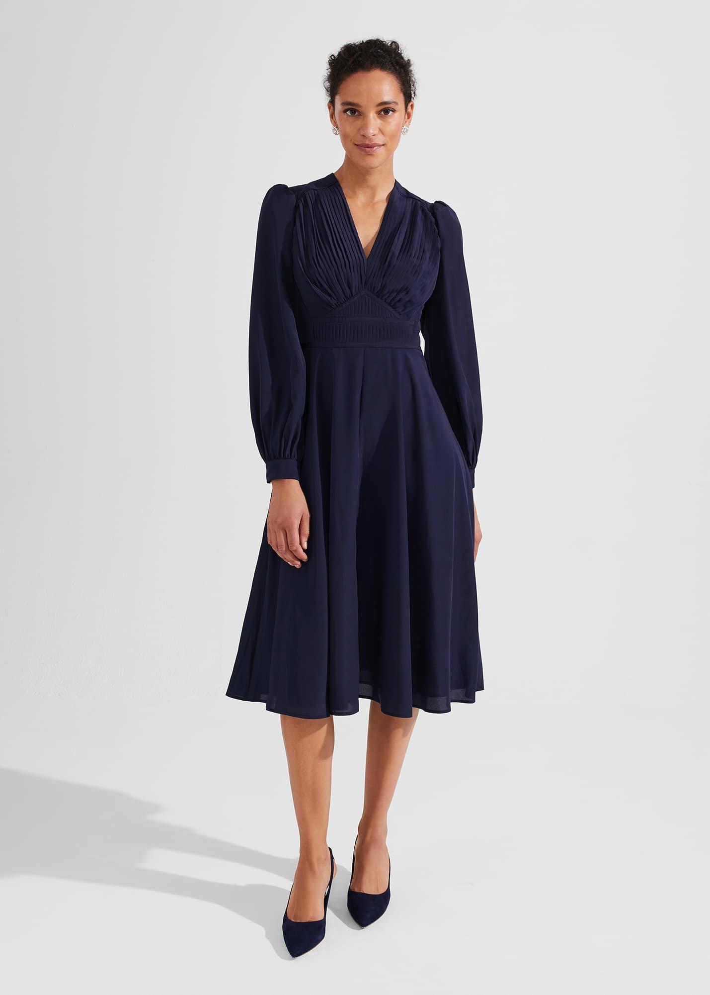 Adrianna Dress, Midnight Navy, hi-res