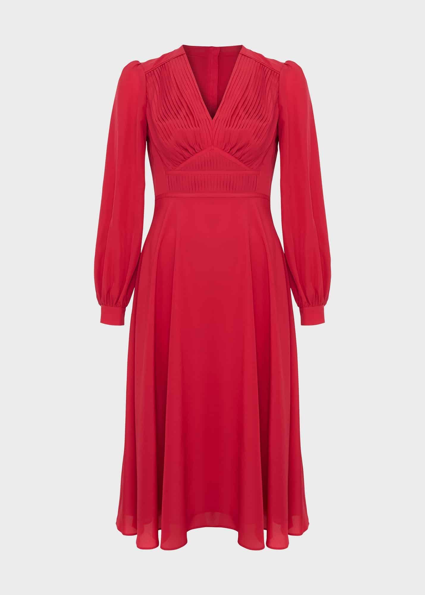 Adrianna Midi Dress, Rouge Pink, hi-res