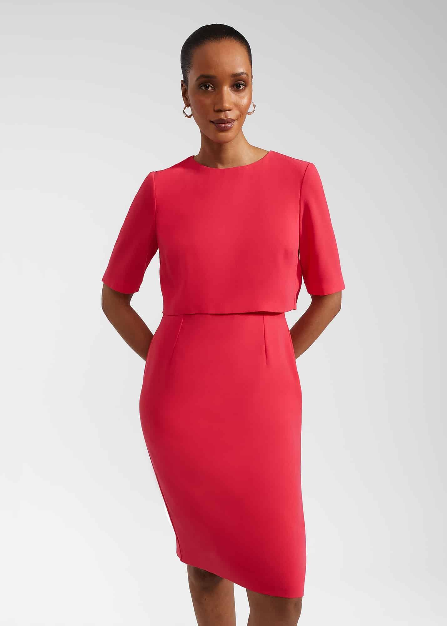 Penelope Dress, Rouge Pink, hi-res