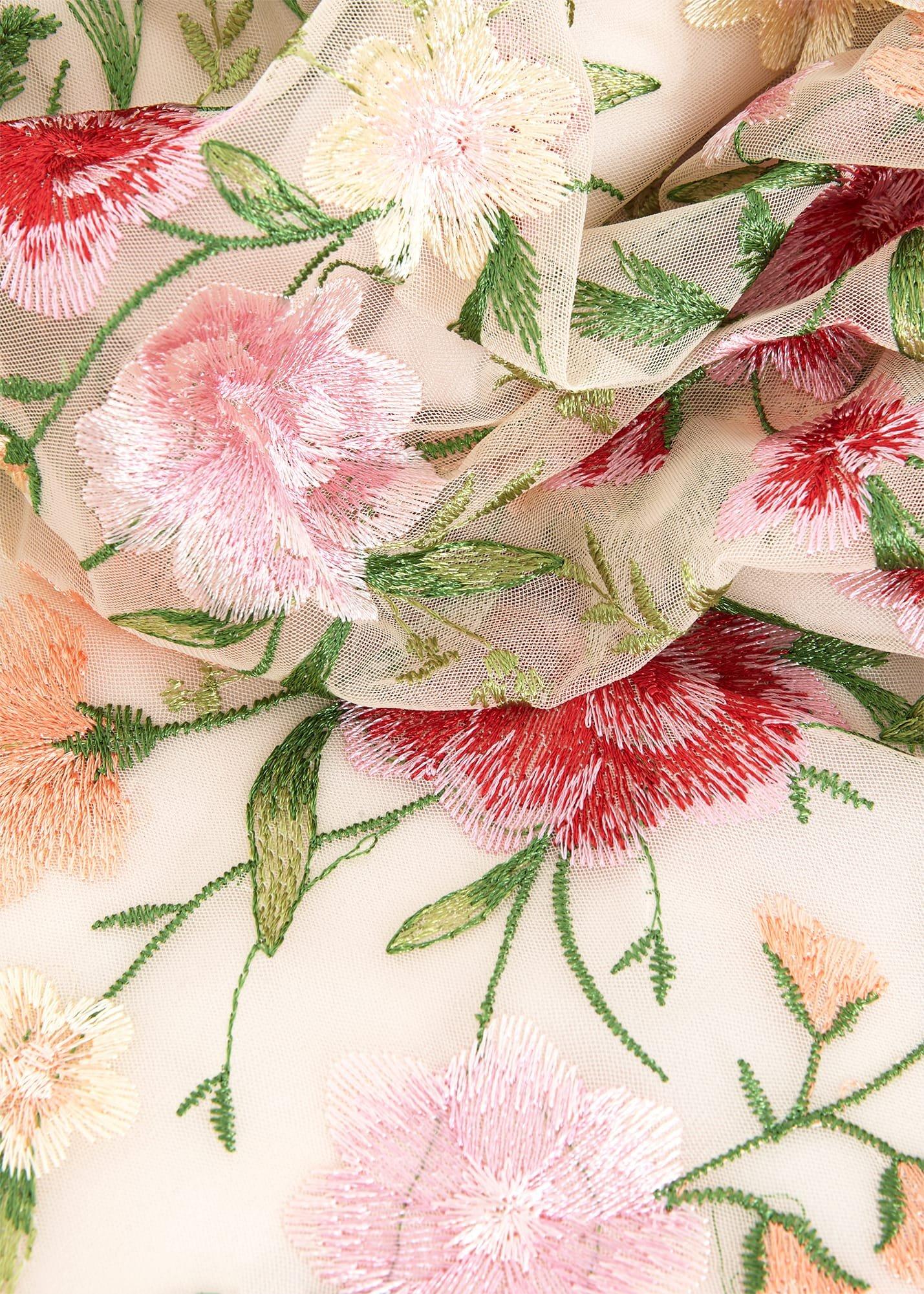 Tia Embroidered Dress, Cream Multi, hi-res